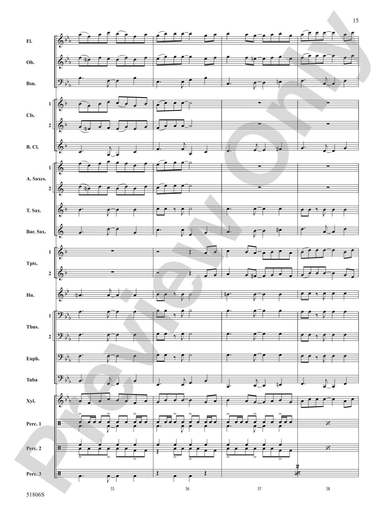 Ritmo y Sabor: Concert Band Conductor Score & Parts