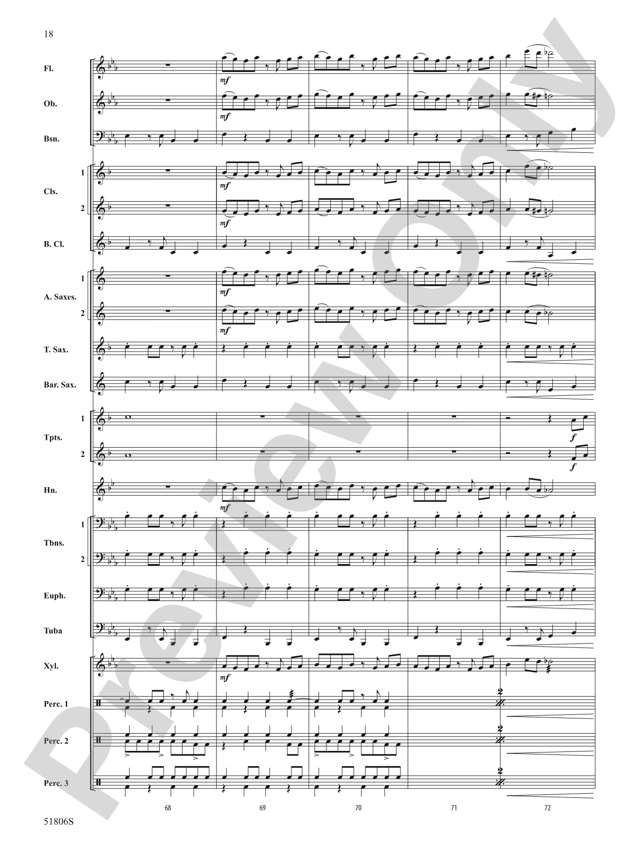 Ritmo y Sabor: Concert Band Conductor Score & Parts