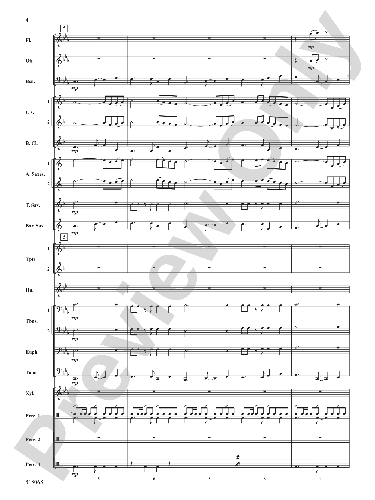 Ritmo y Sabor: Concert Band Conductor Score & Parts