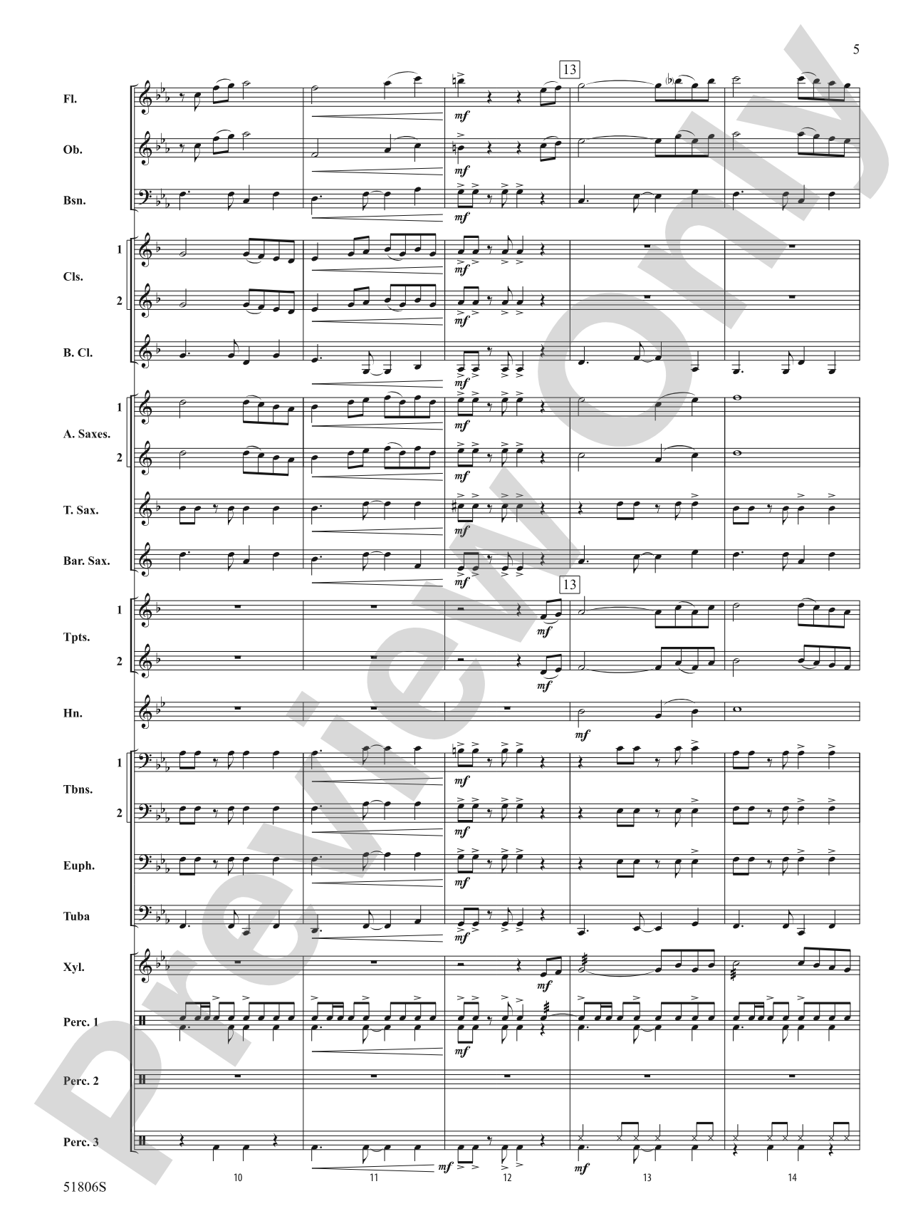 Ritmo y Sabor: Concert Band Conductor Score & Parts