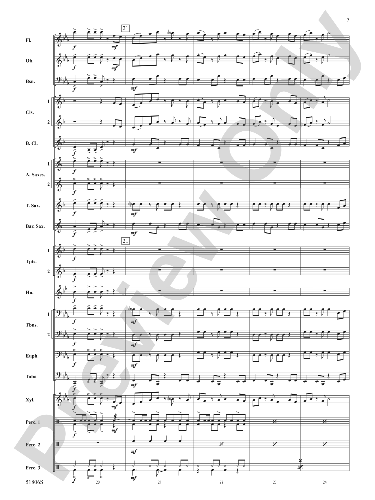 Ritmo y Sabor: Concert Band Conductor Score & Parts