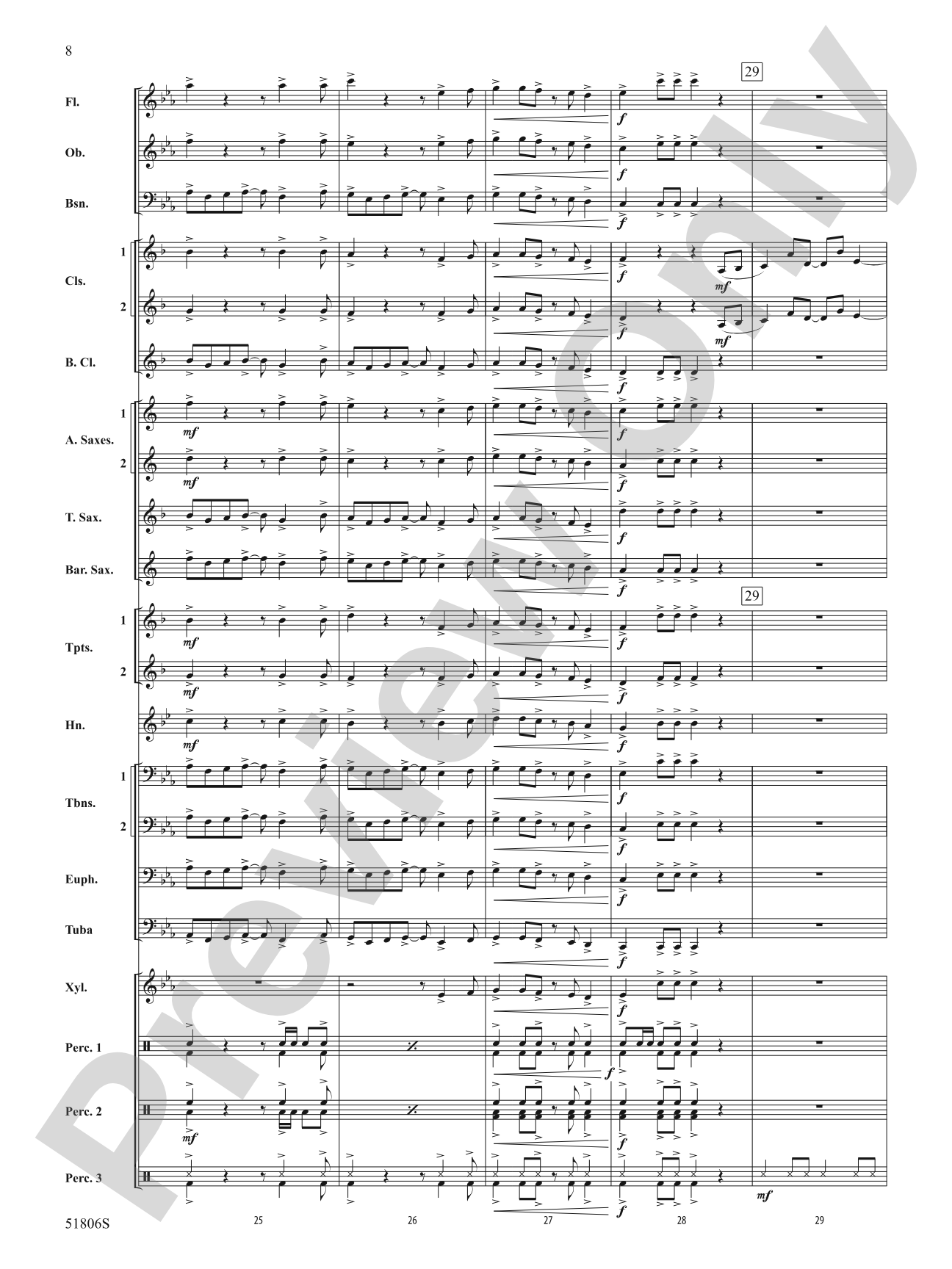 Ritmo y Sabor: Concert Band Conductor Score & Parts