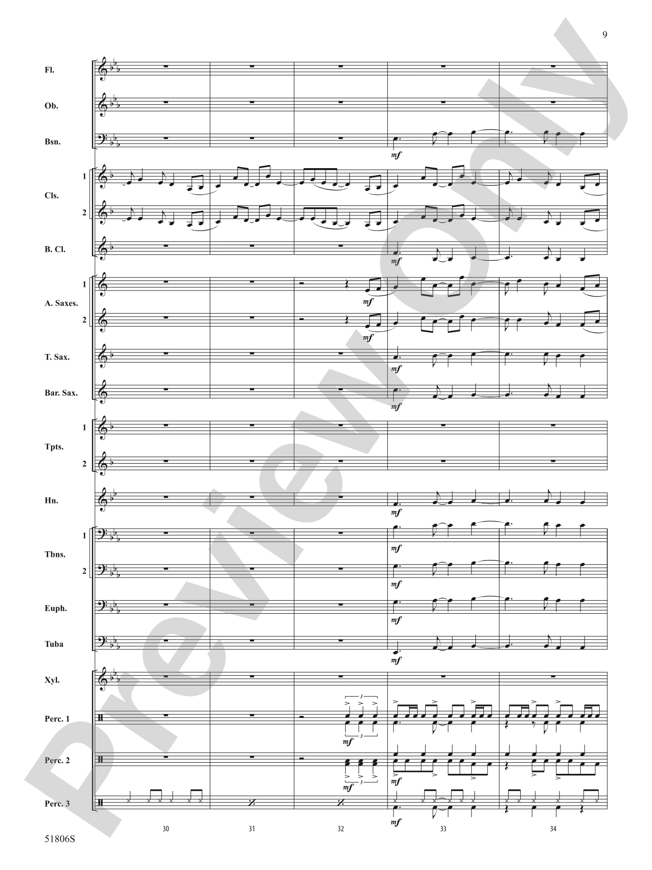 Ritmo y Sabor: Concert Band Conductor Score & Parts