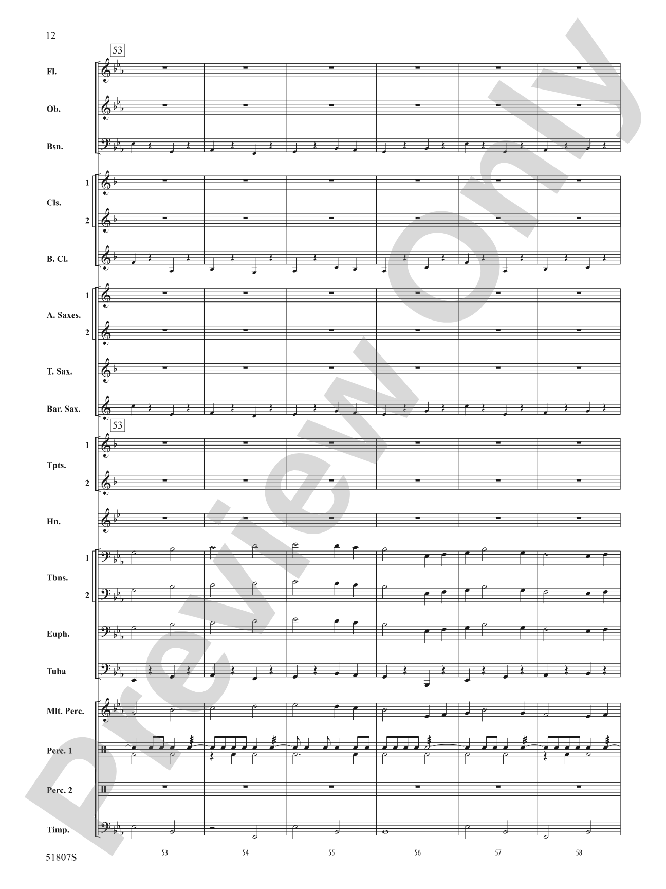 The Lakes: Concert Band Conductor Score & Parts