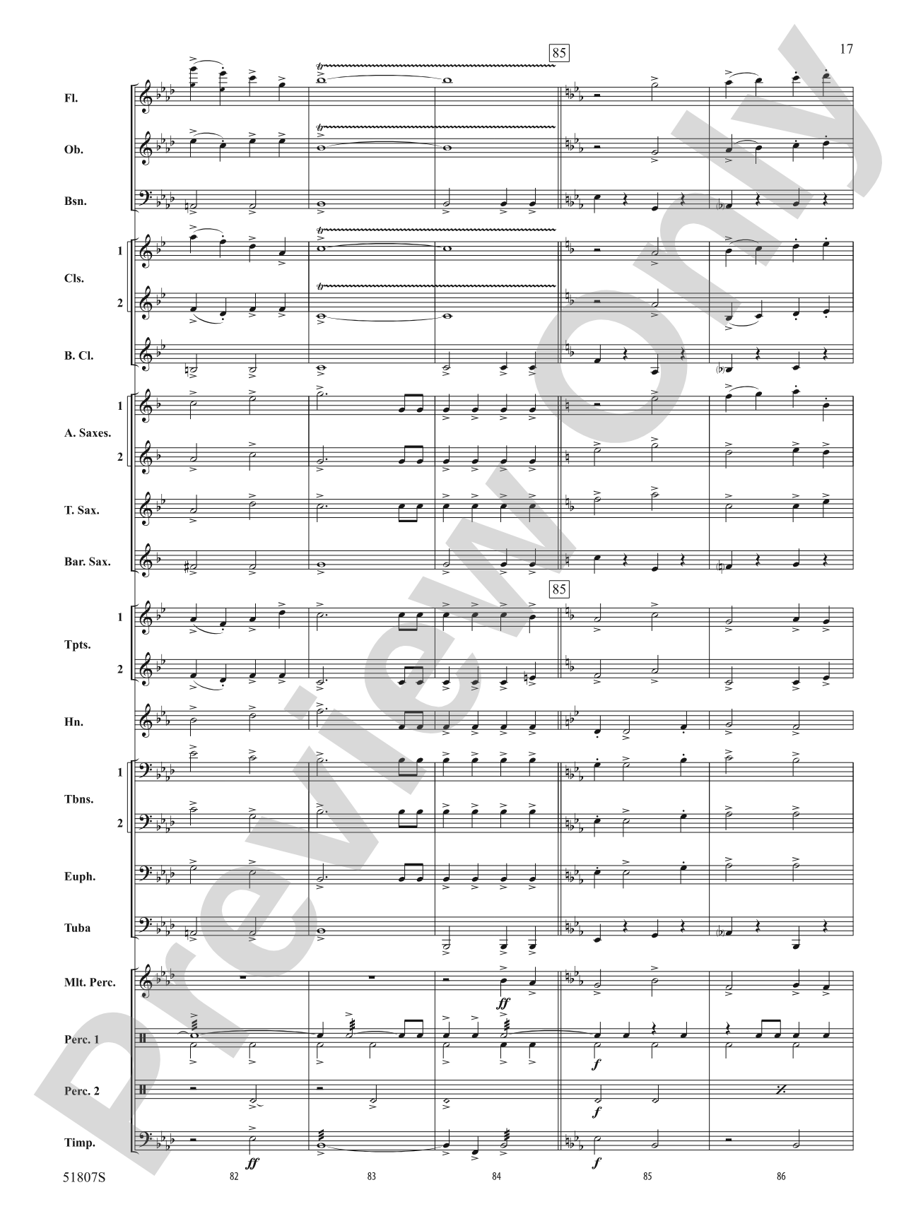 The Lakes: Concert Band Conductor Score & Parts