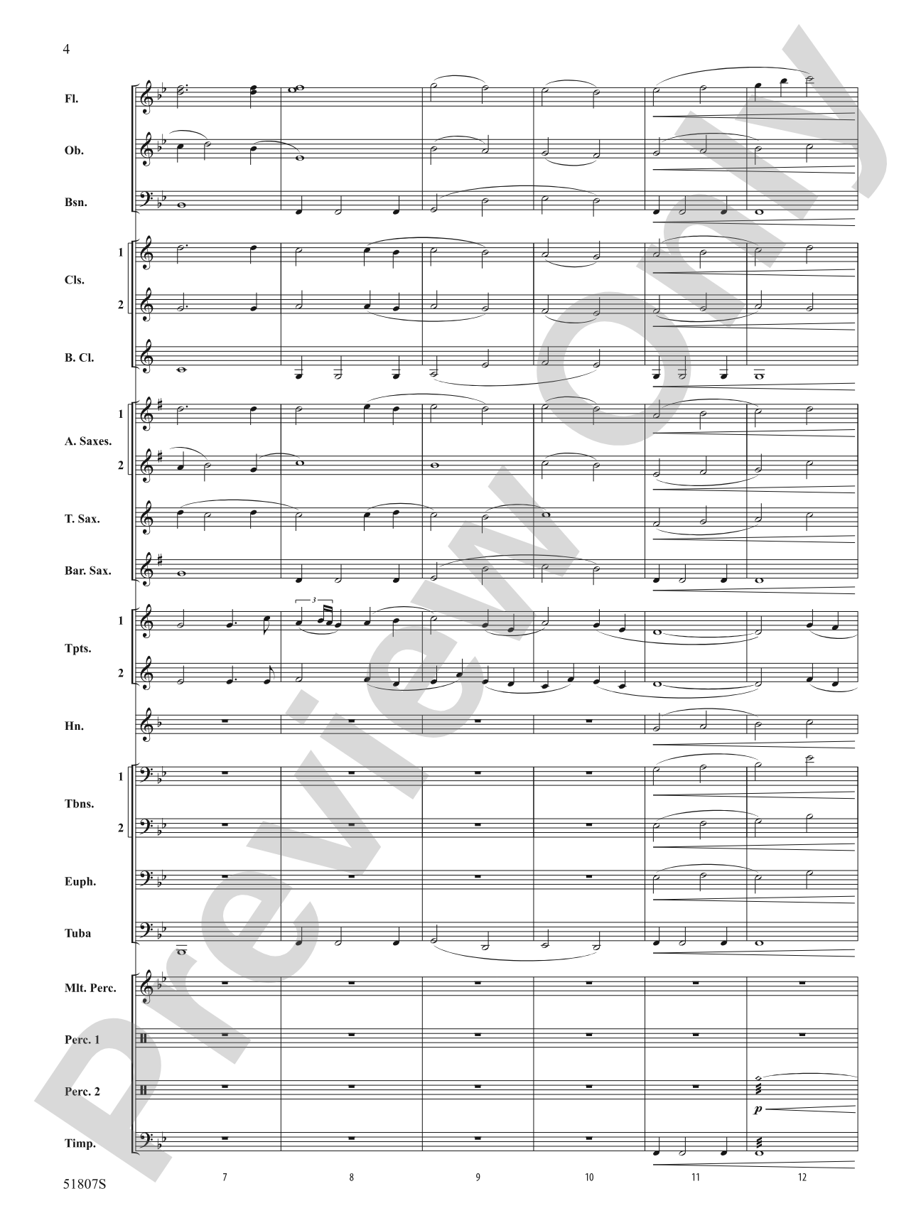 The Lakes: Concert Band Conductor Score & Parts