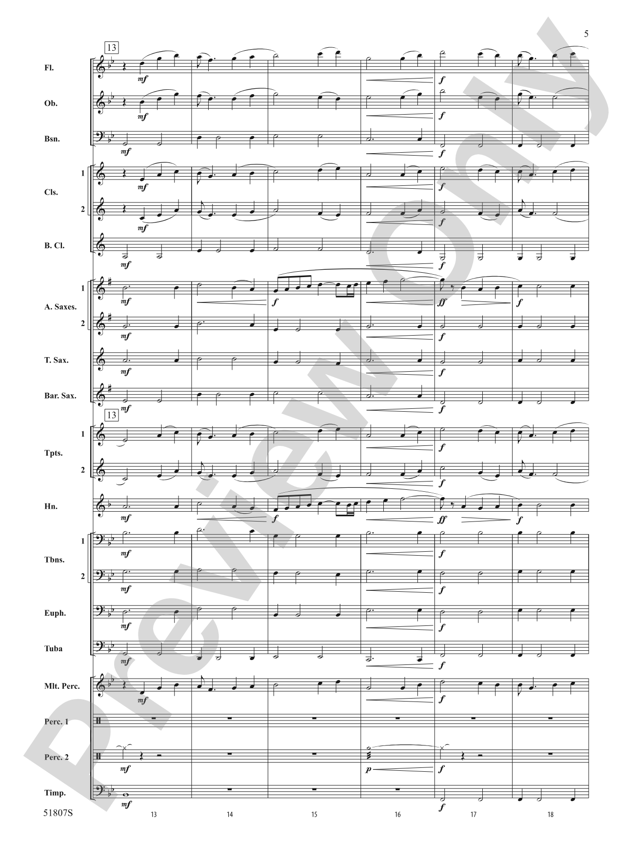 The Lakes: Concert Band Conductor Score & Parts