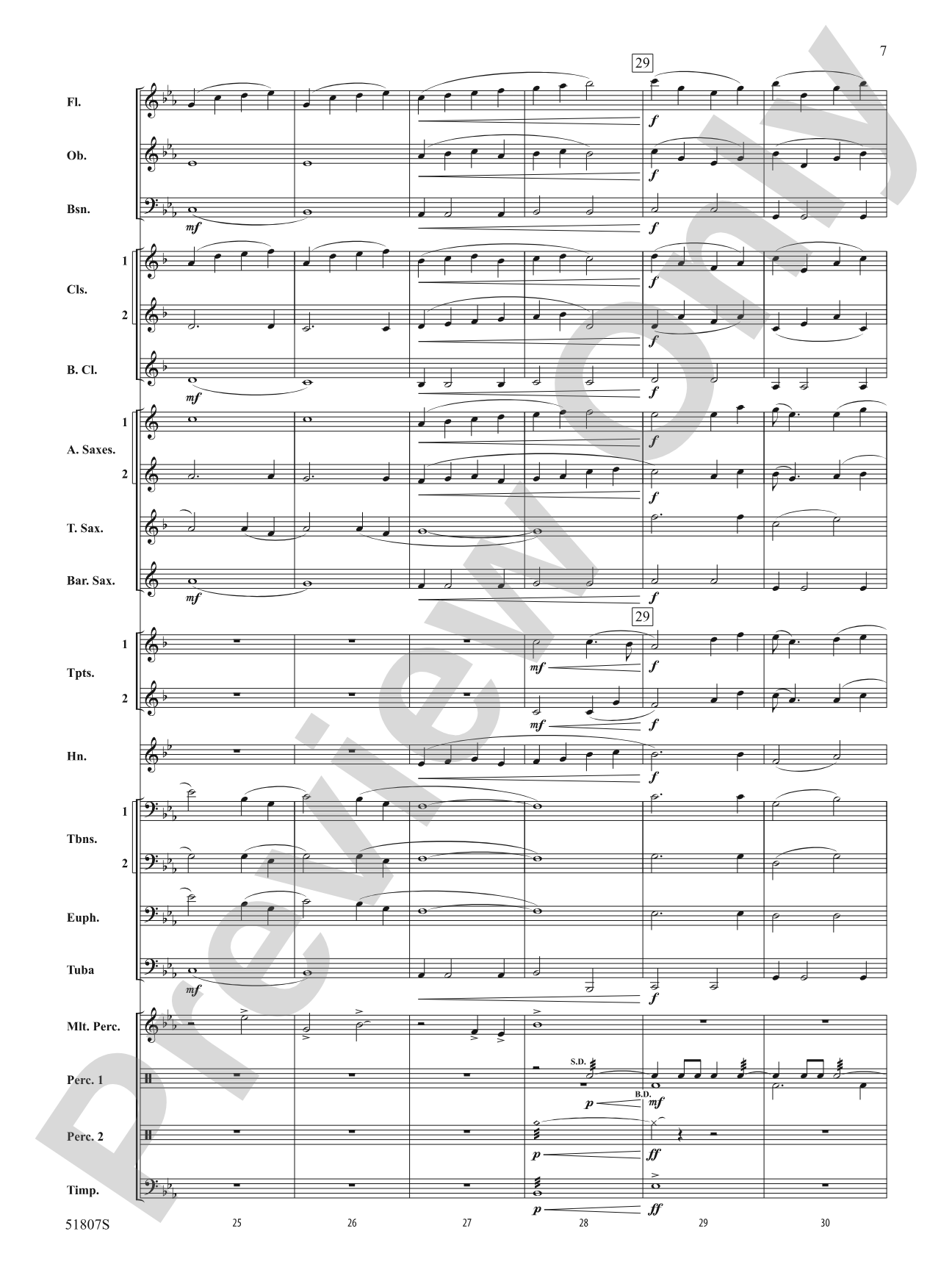 The Lakes: Concert Band Conductor Score & Parts