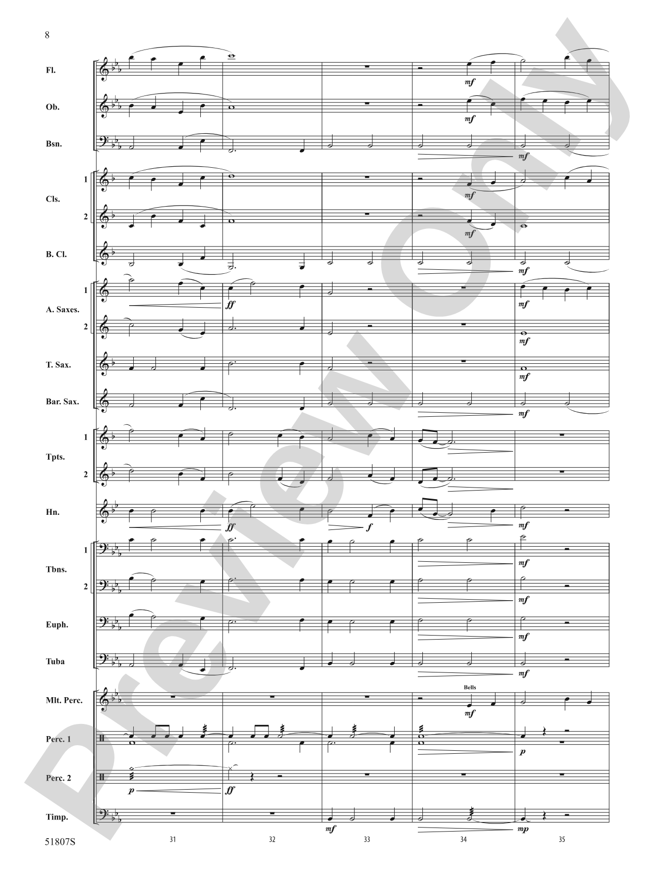 The Lakes: Concert Band Conductor Score & Parts