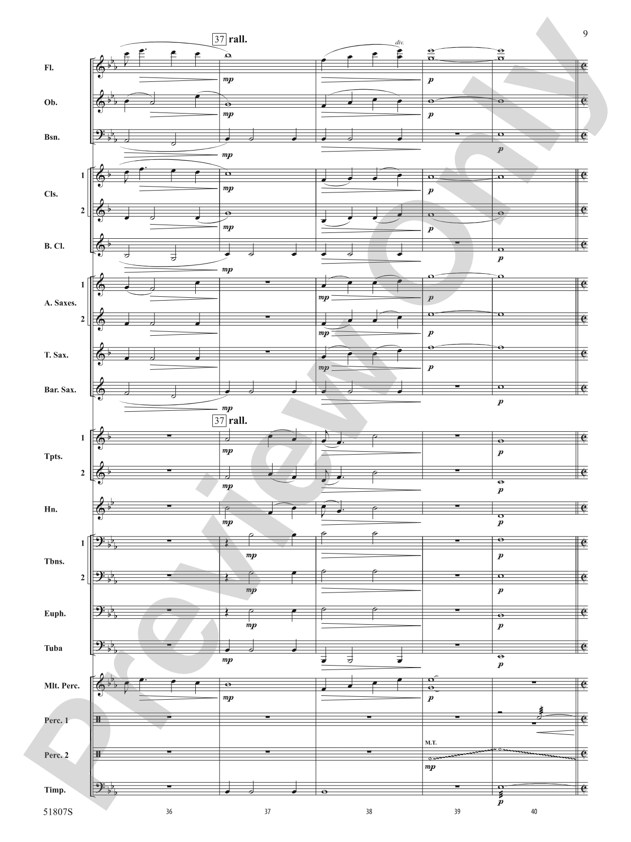 The Lakes: Concert Band Conductor Score & Parts