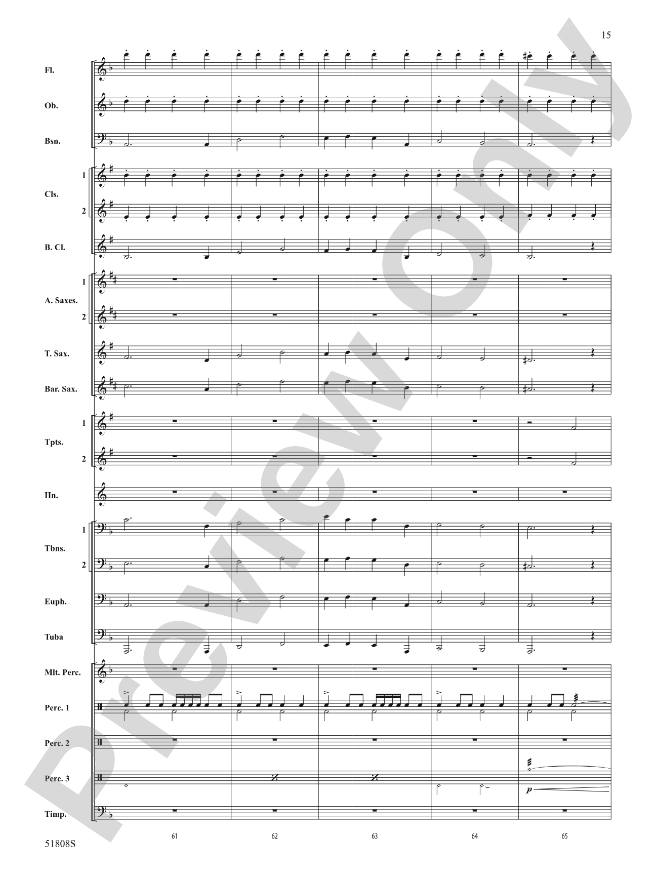 Escapade!: Concert Band Conductor Score & Parts