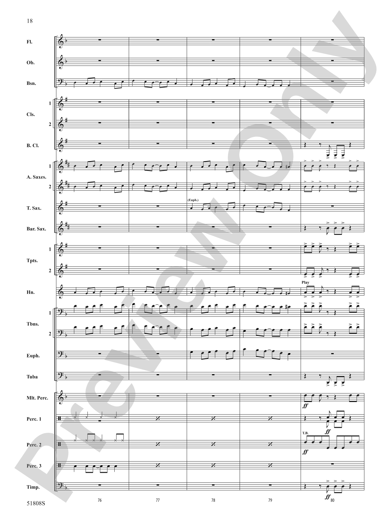 Escapade!: Concert Band Conductor Score & Parts