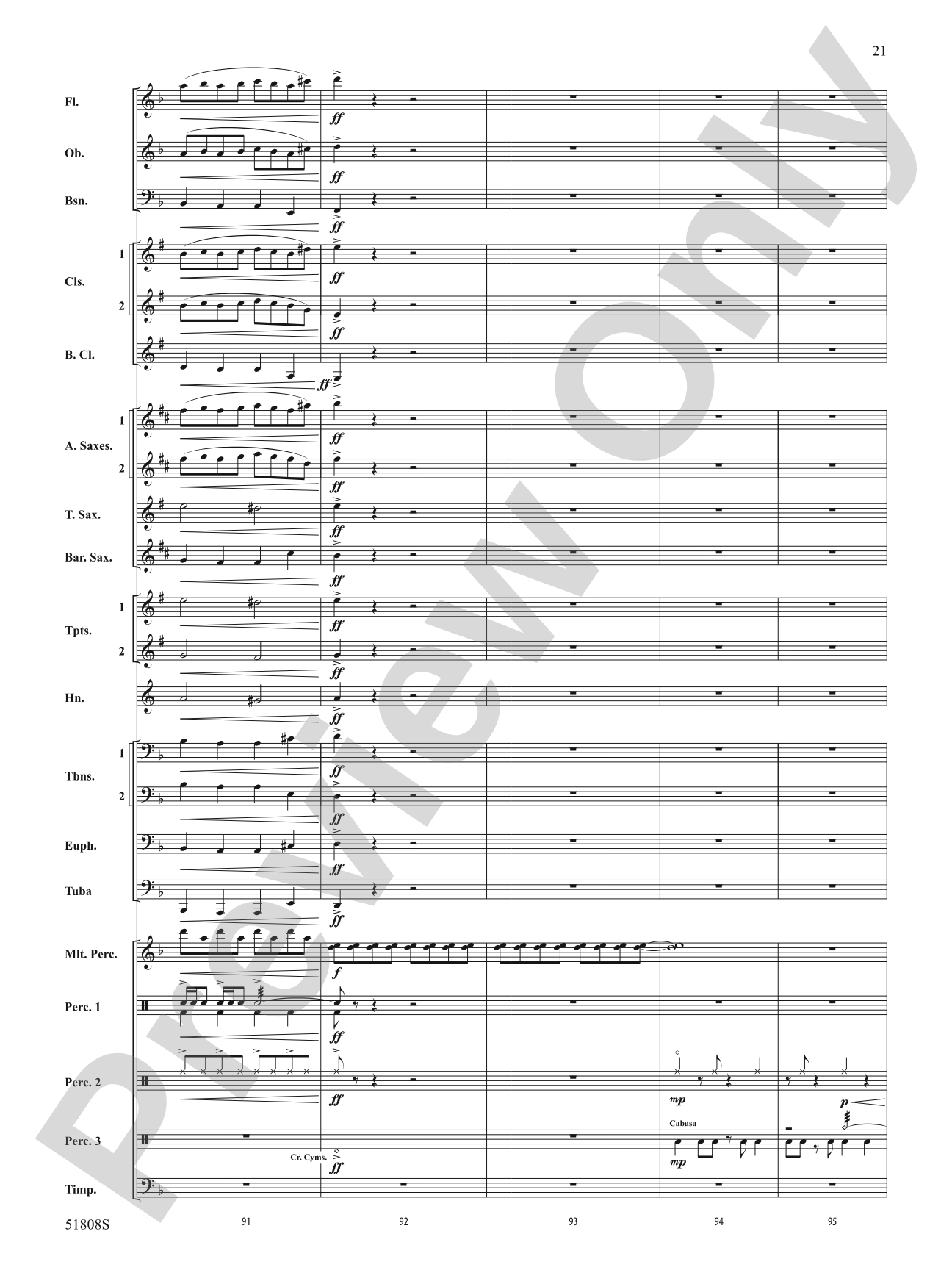 Escapade!: Concert Band Conductor Score & Parts