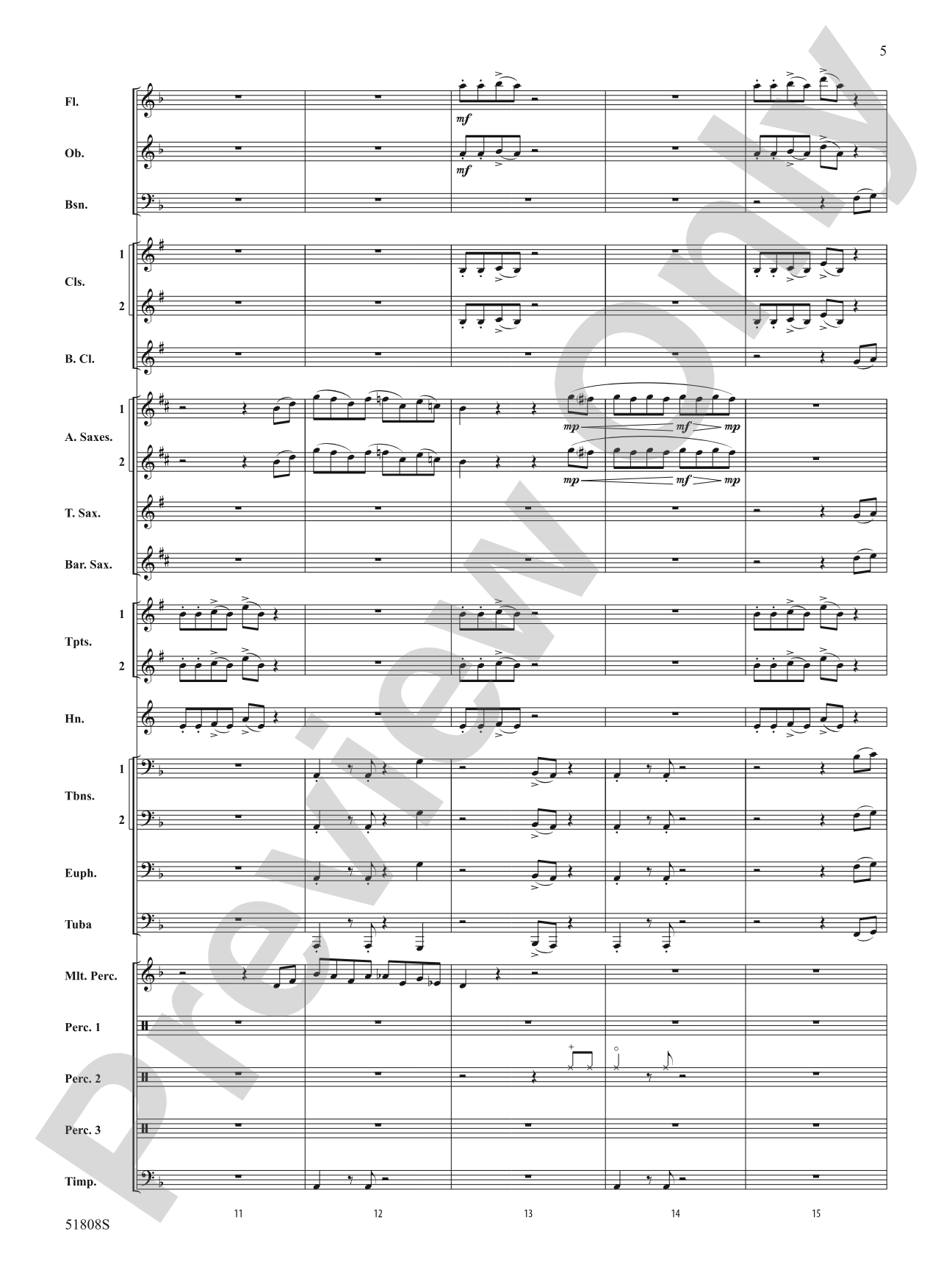 Escapade!: Concert Band Conductor Score & Parts