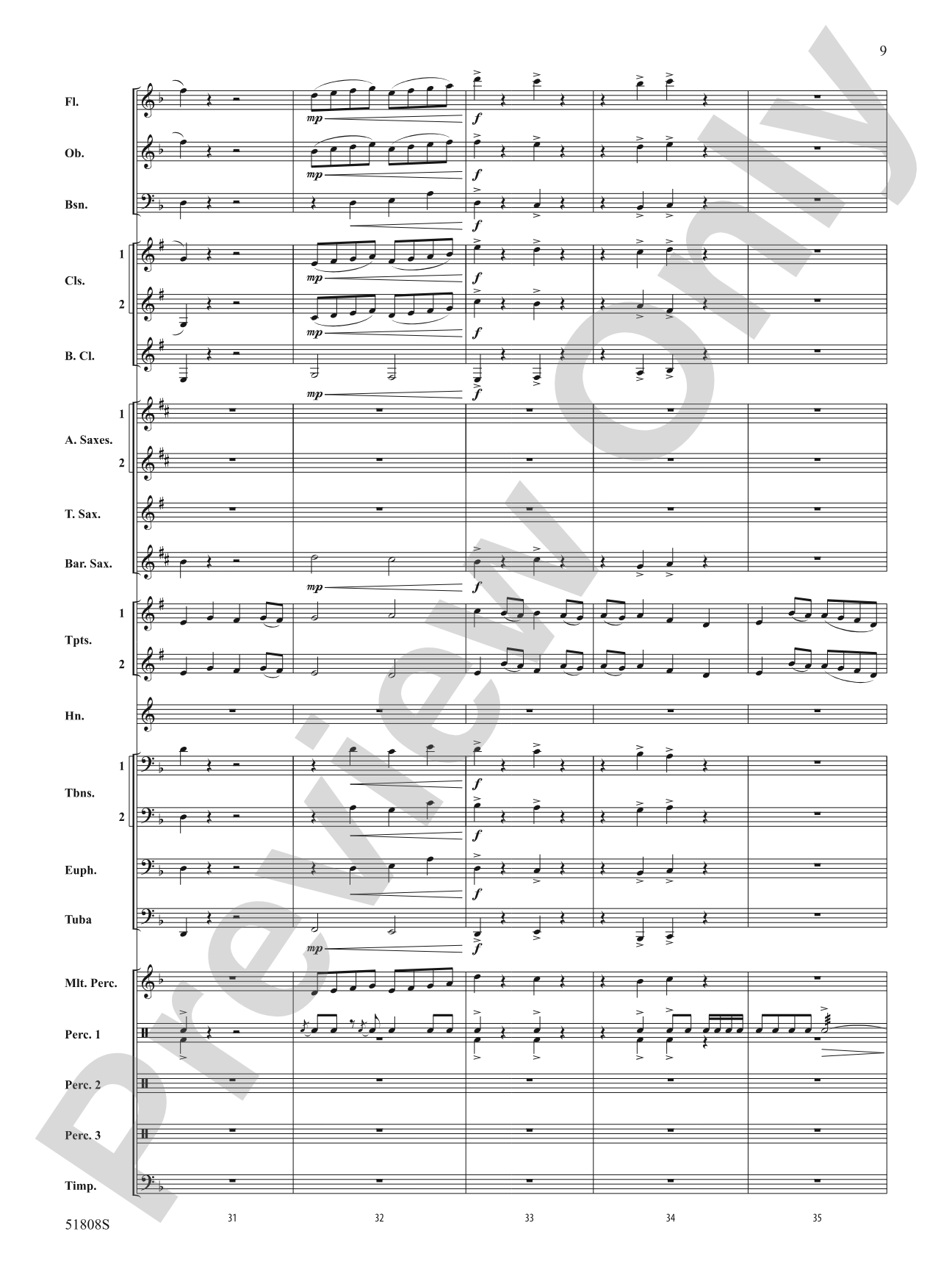 Escapade!: Concert Band Conductor Score & Parts