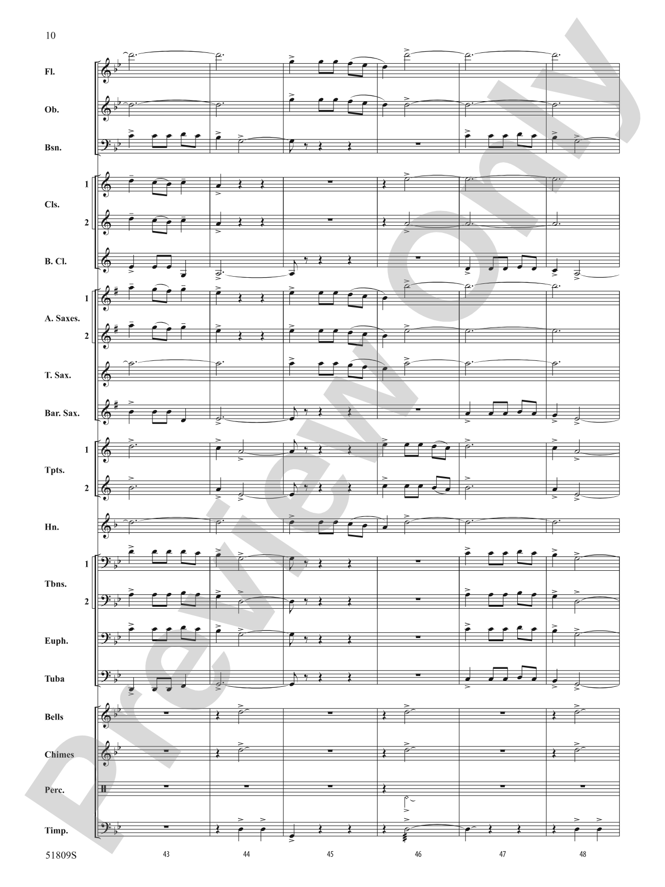 Ring Christmas Bells: Concert Band Conductor Score & Parts
