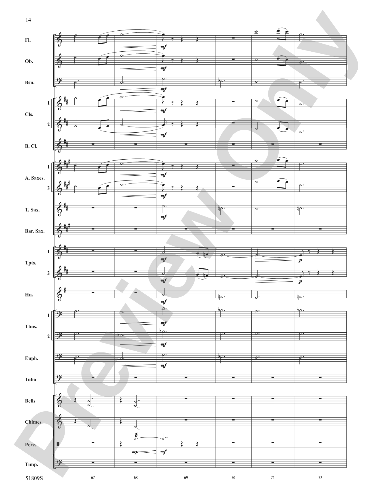 Ring Christmas Bells: Concert Band Conductor Score & Parts