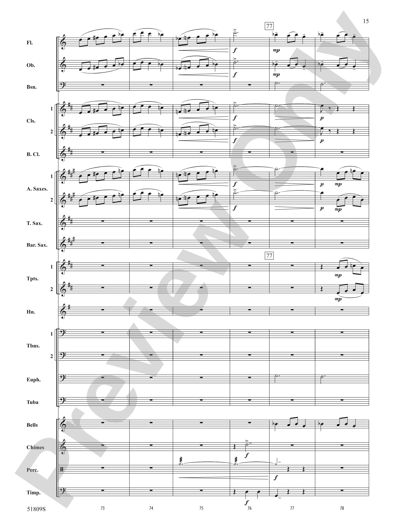 Ring Christmas Bells: Concert Band Conductor Score & Parts