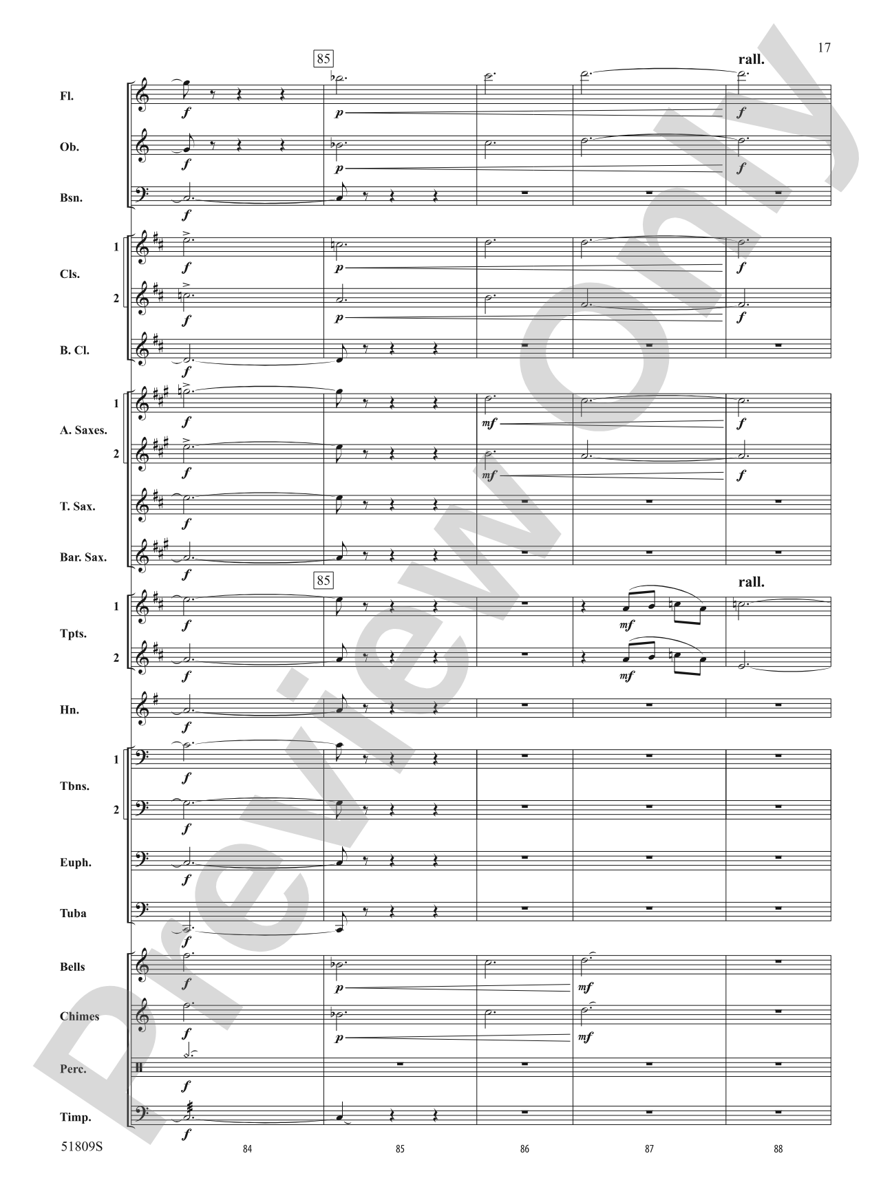 Ring Christmas Bells: Concert Band Conductor Score & Parts