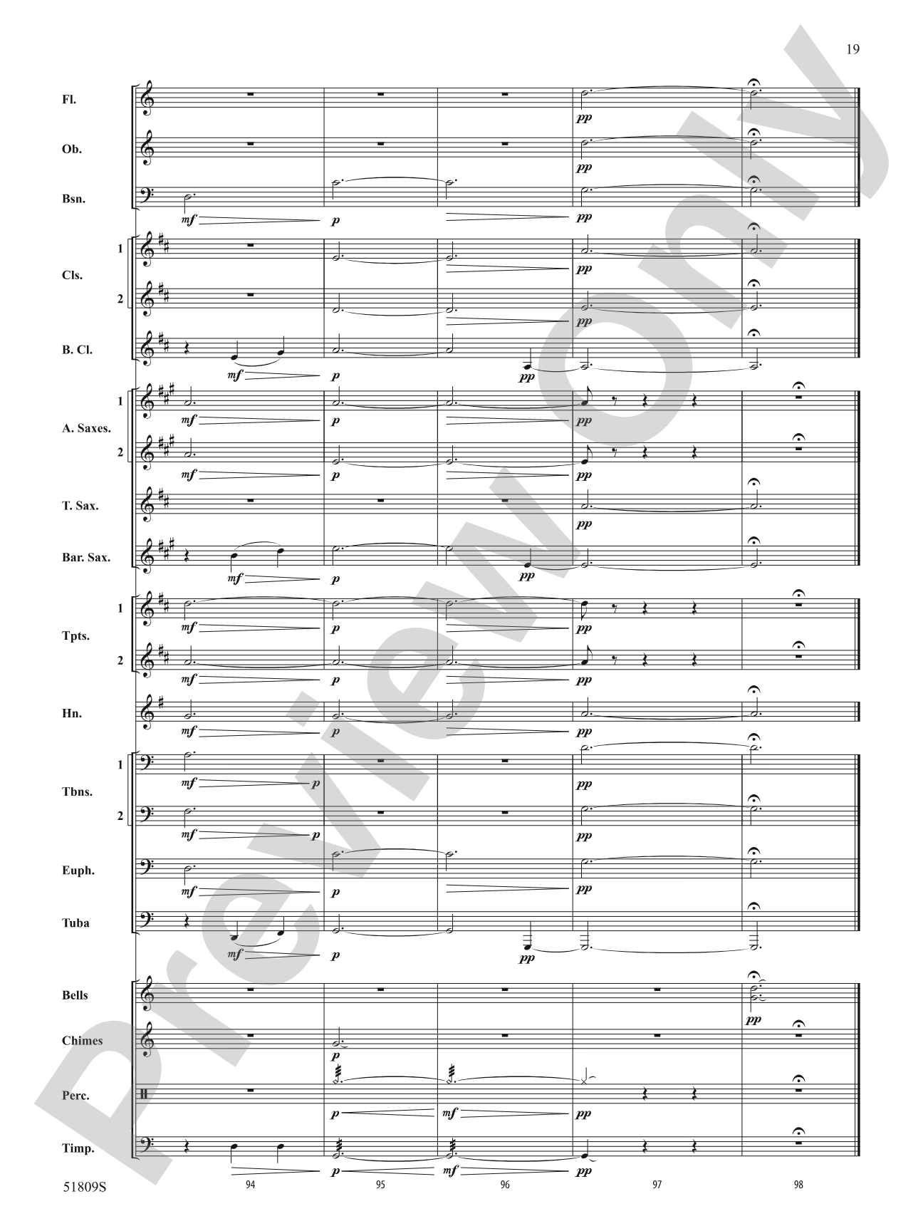 Ring Christmas Bells: Concert Band Conductor Score & Parts