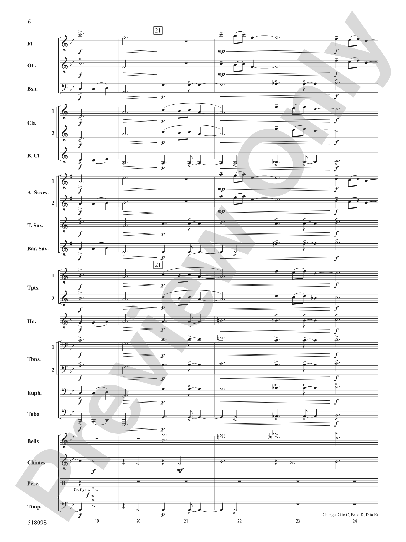 Ring Christmas Bells: Concert Band Conductor Score & Parts
