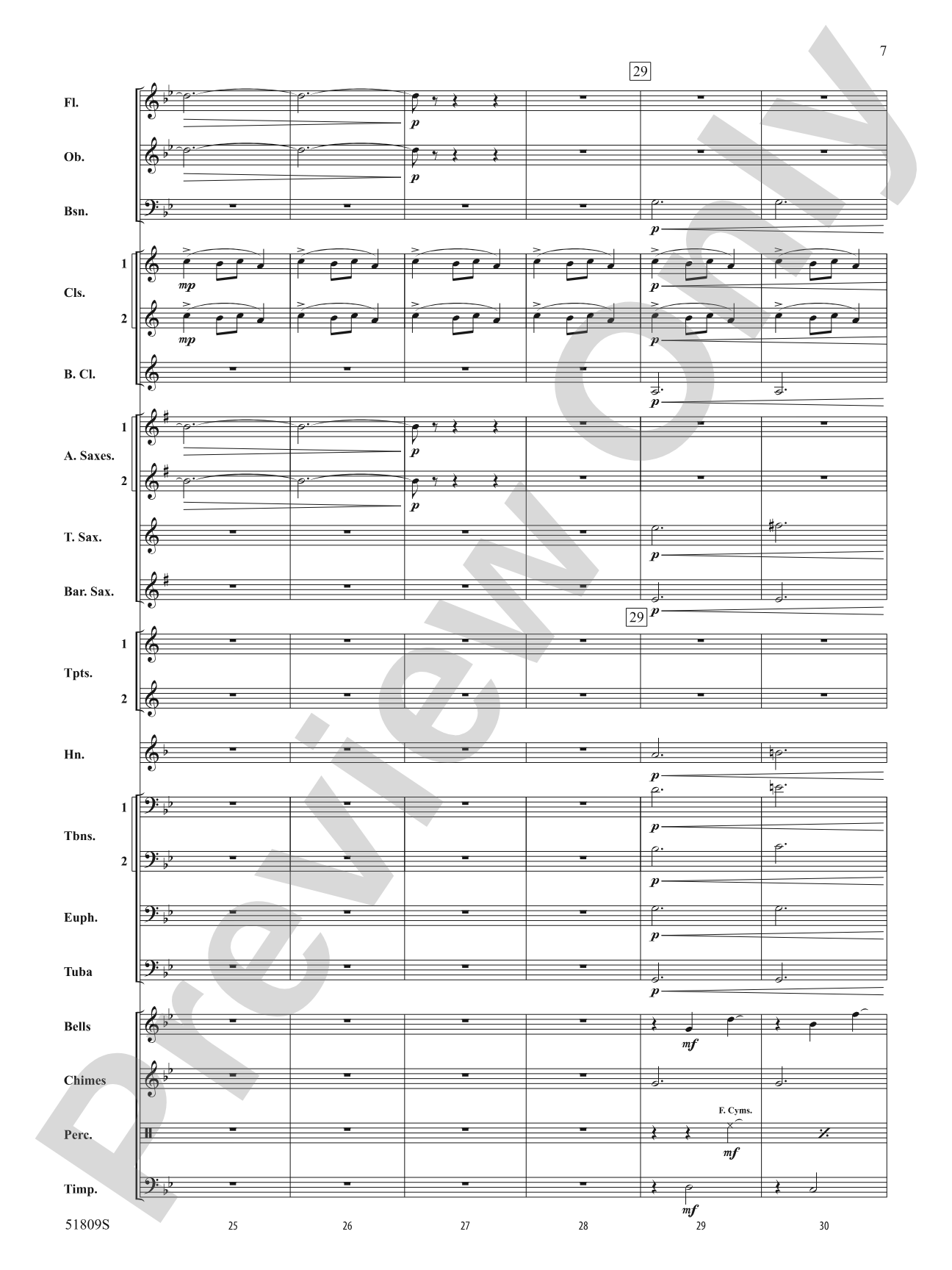 Ring Christmas Bells: Concert Band Conductor Score & Parts