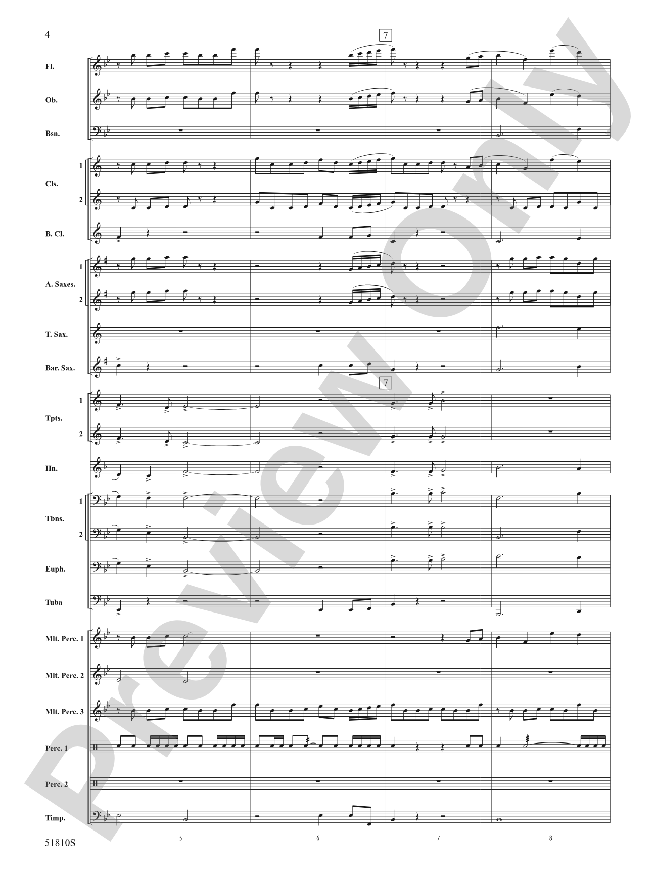 Exuberant Awakening: Concert Band Conductor Score & Parts