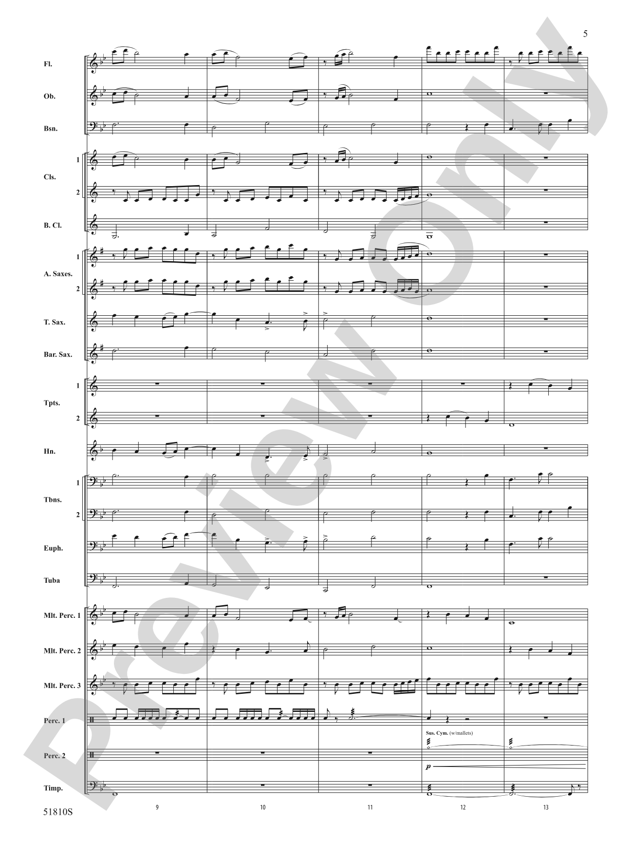 Exuberant Awakening: Concert Band Conductor Score & Parts