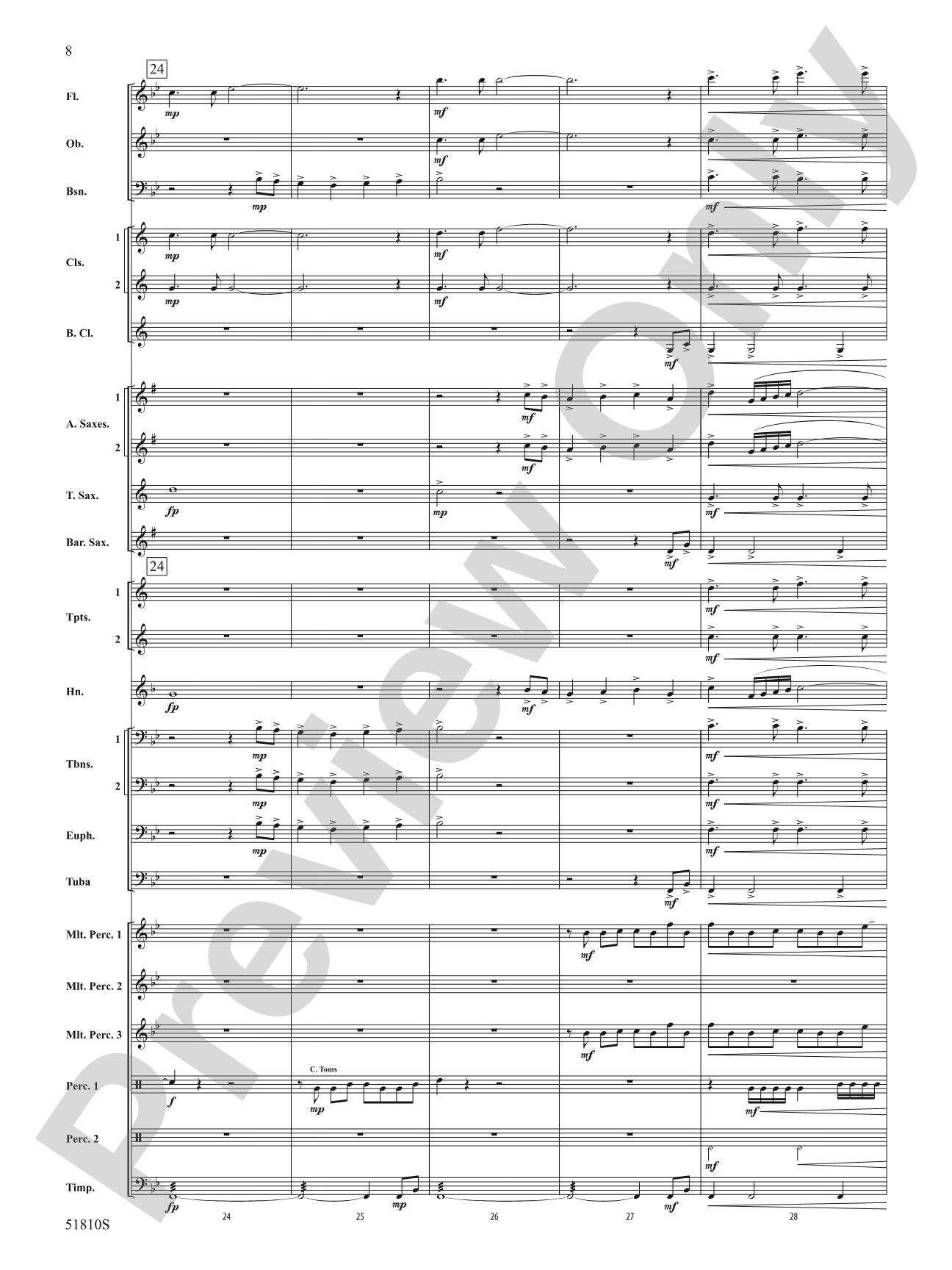 Exuberant Awakening: Concert Band Conductor Score & Parts