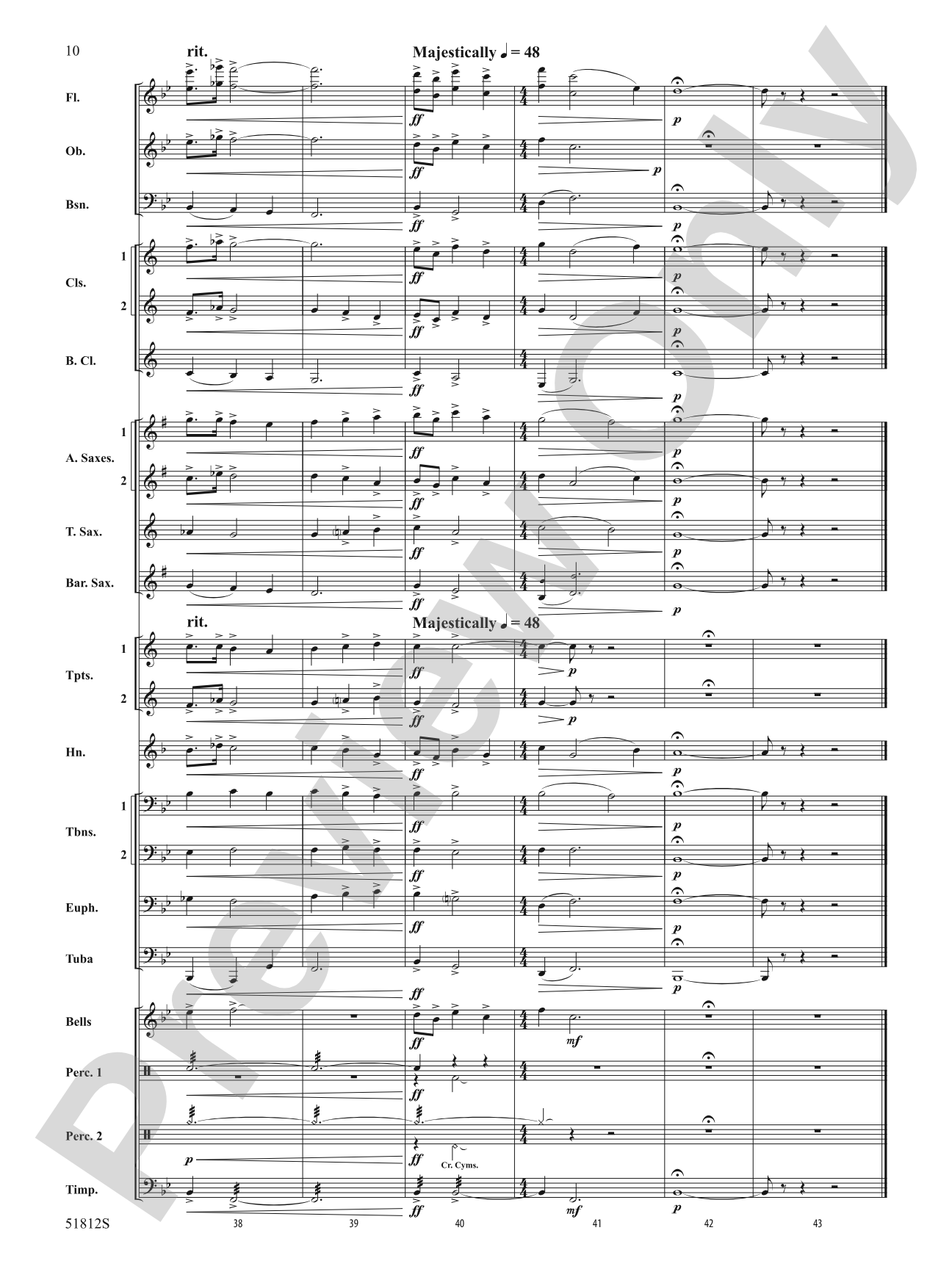 Nimrod: Concert Band Conductor Score & Parts