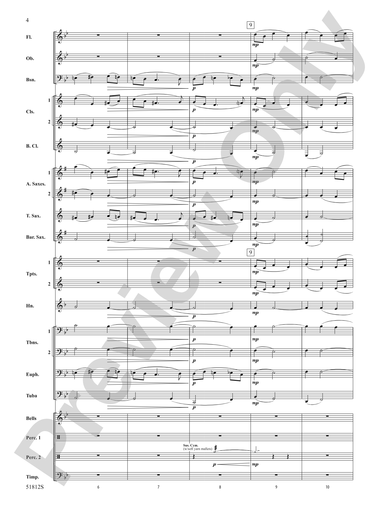 Nimrod: Concert Band Conductor Score & Parts