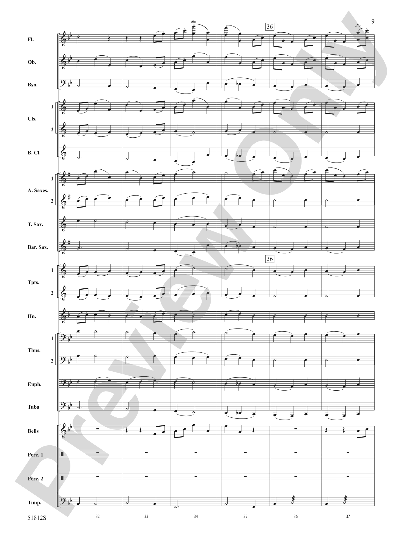 Nimrod: Concert Band Conductor Score & Parts
