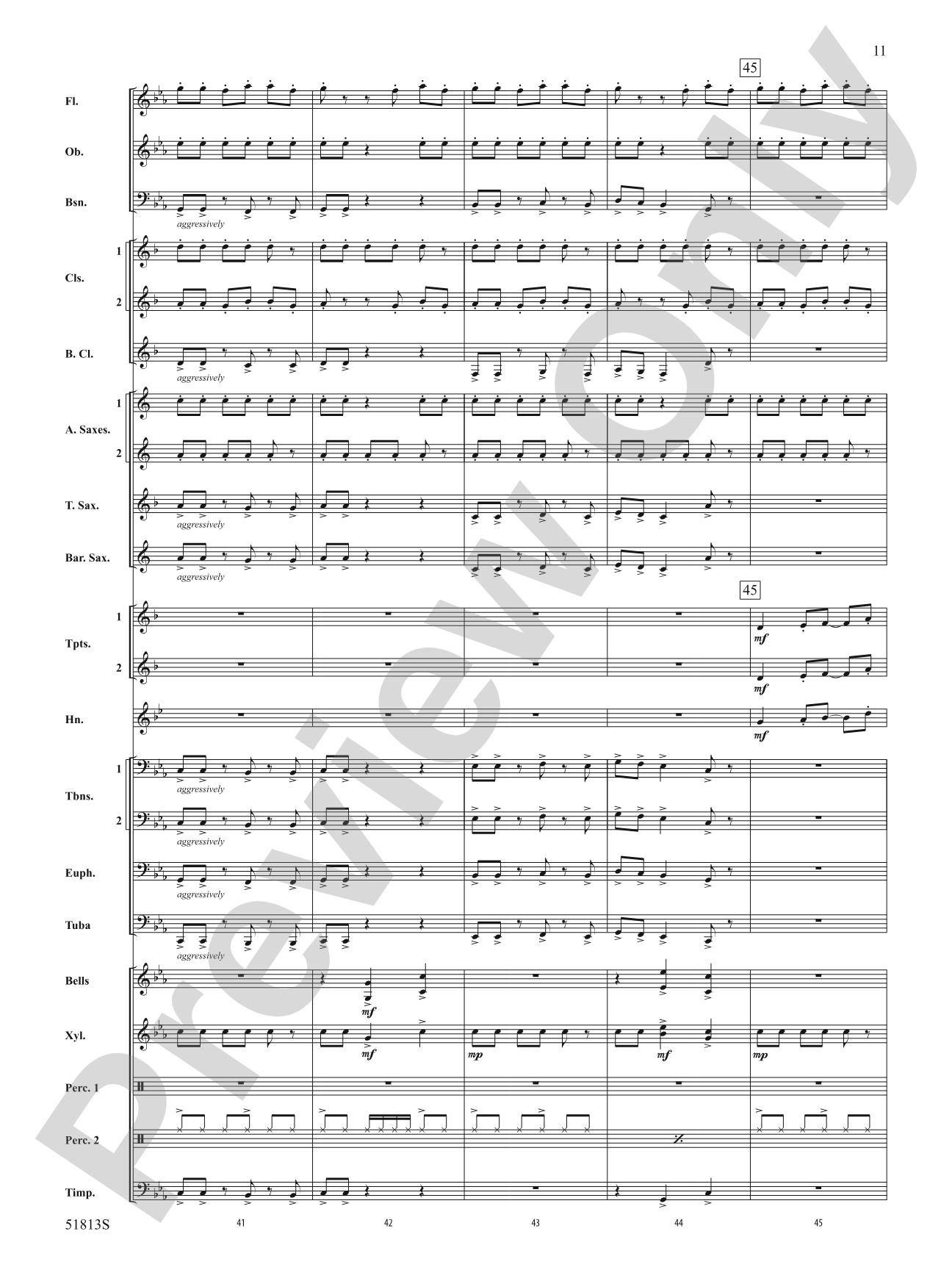 On a Tear: Concert Band Conductor Score & Parts