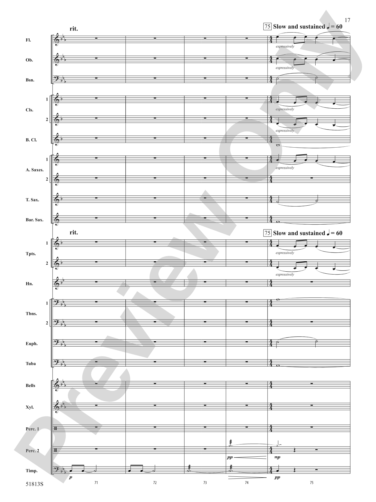 On a Tear: Concert Band Conductor Score & Parts