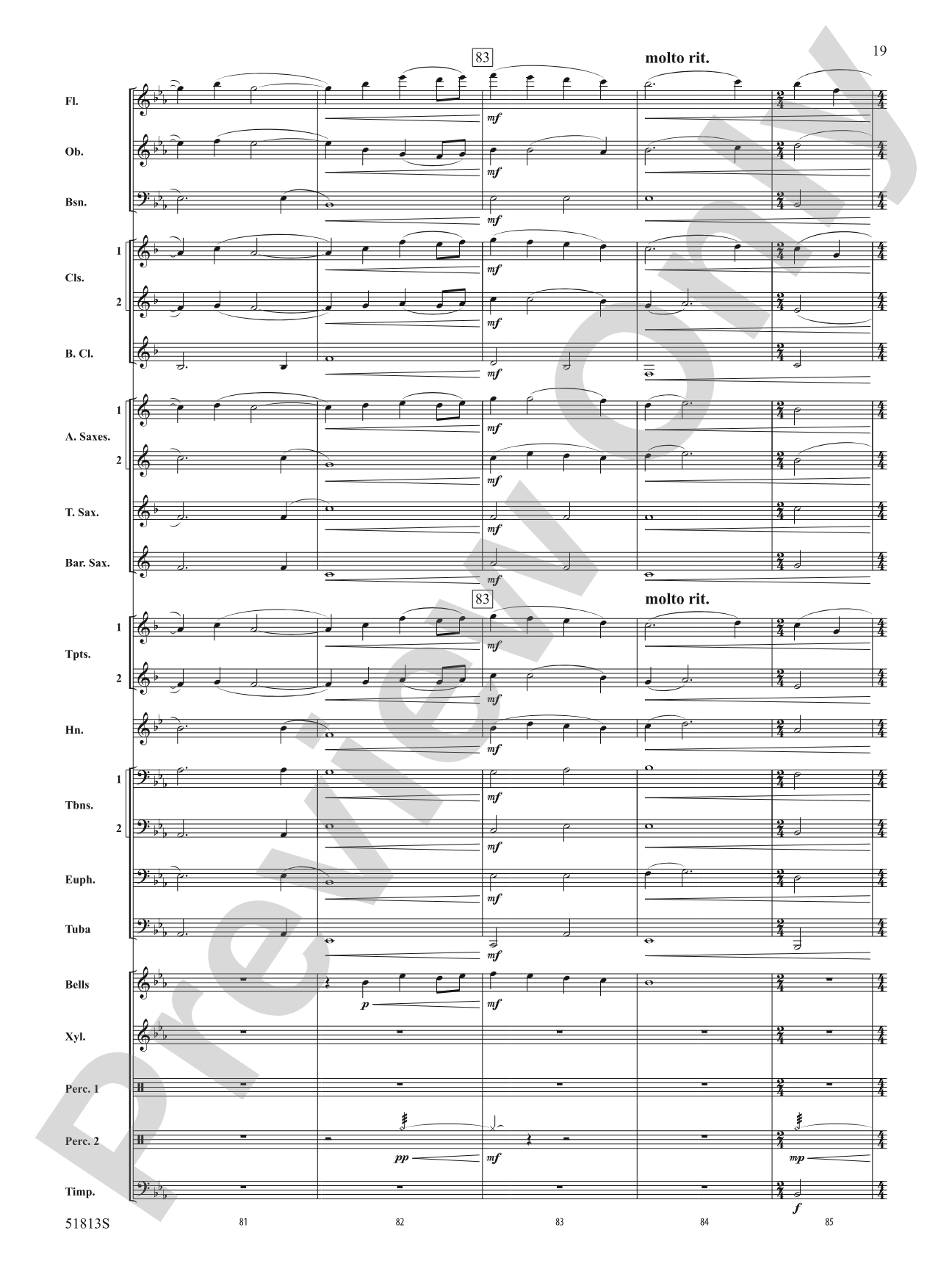 On a Tear: Concert Band Conductor Score & Parts