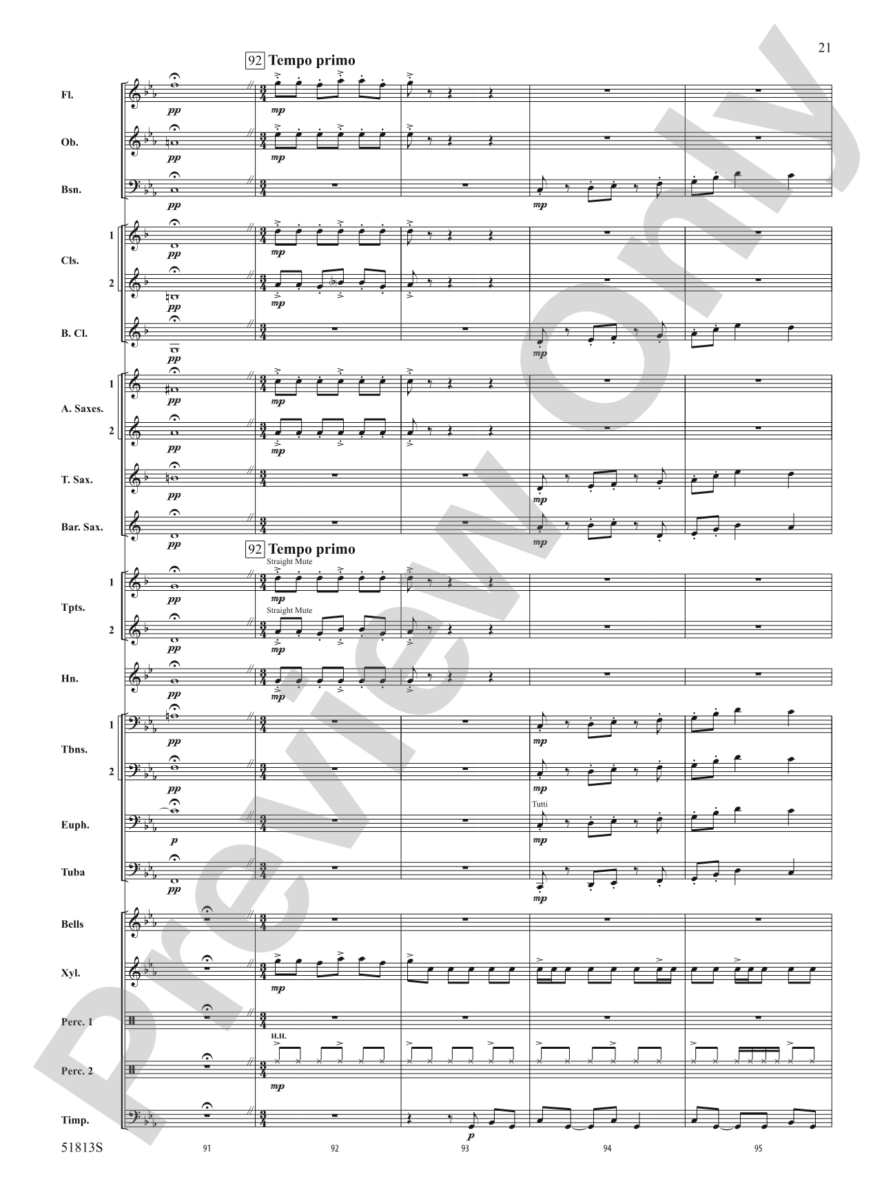 On a Tear: Concert Band Conductor Score & Parts