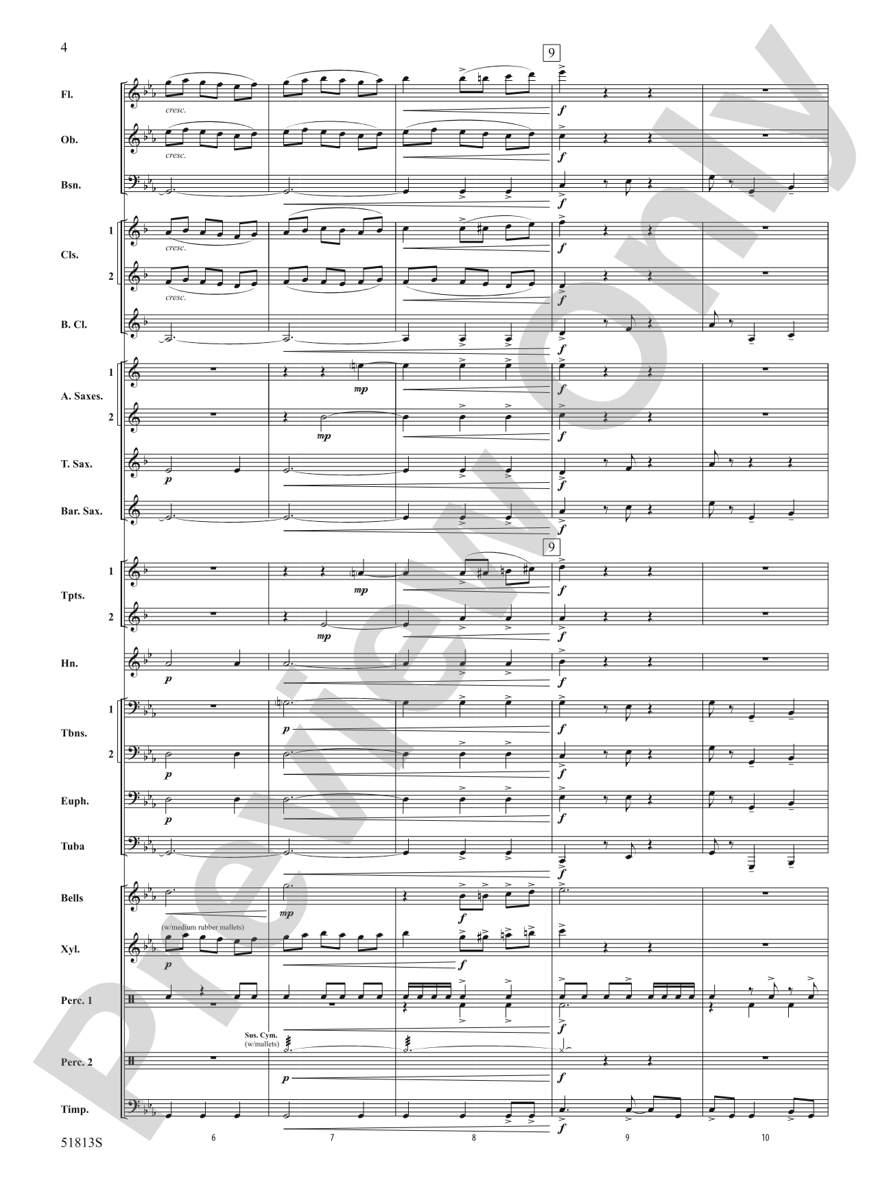 On a Tear: Concert Band Conductor Score & Parts