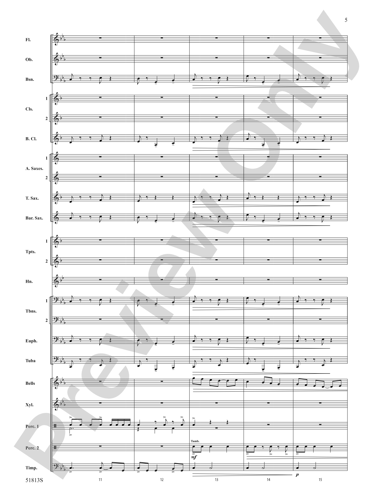 On a Tear: Concert Band Conductor Score & Parts