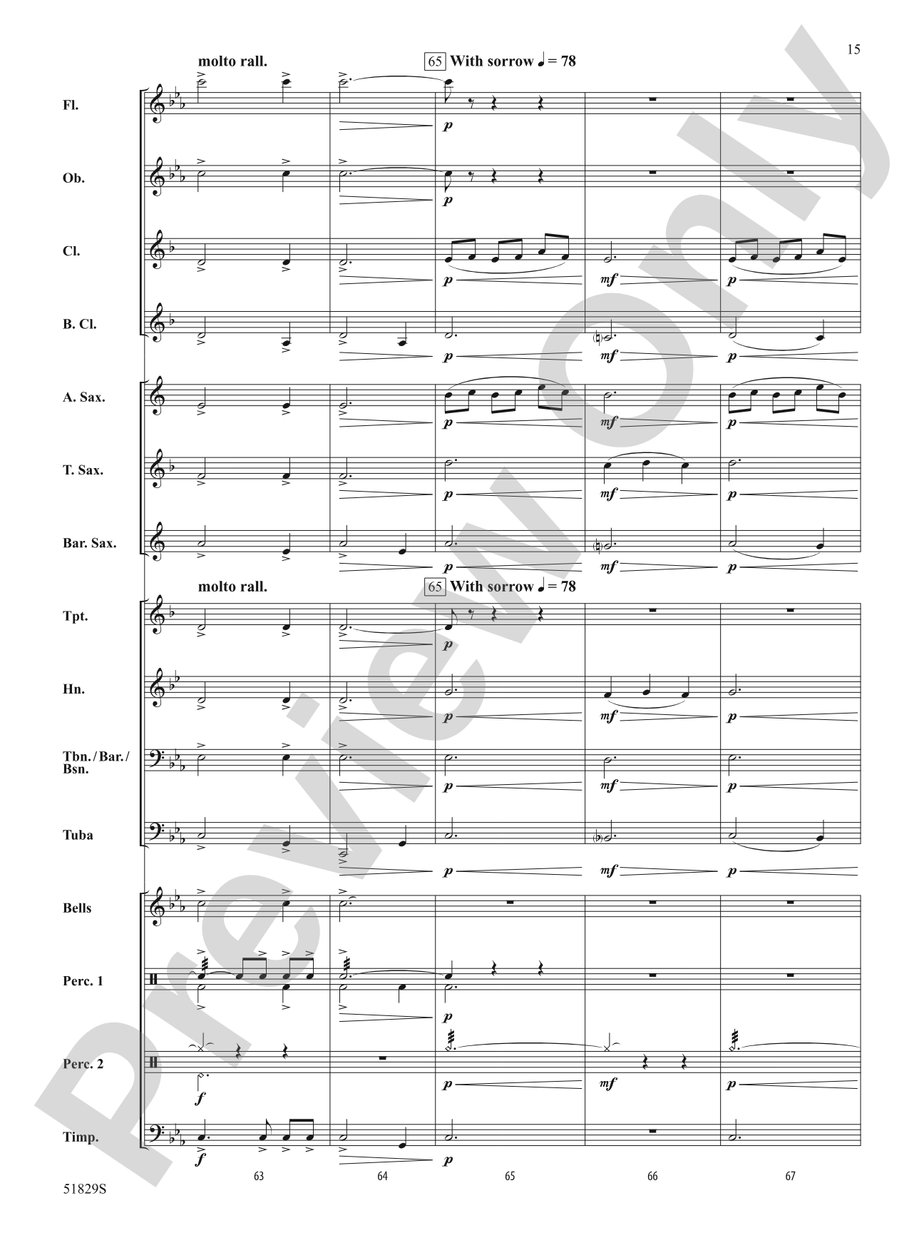 Alas, My Love: Concert Band Conductor Score & Parts