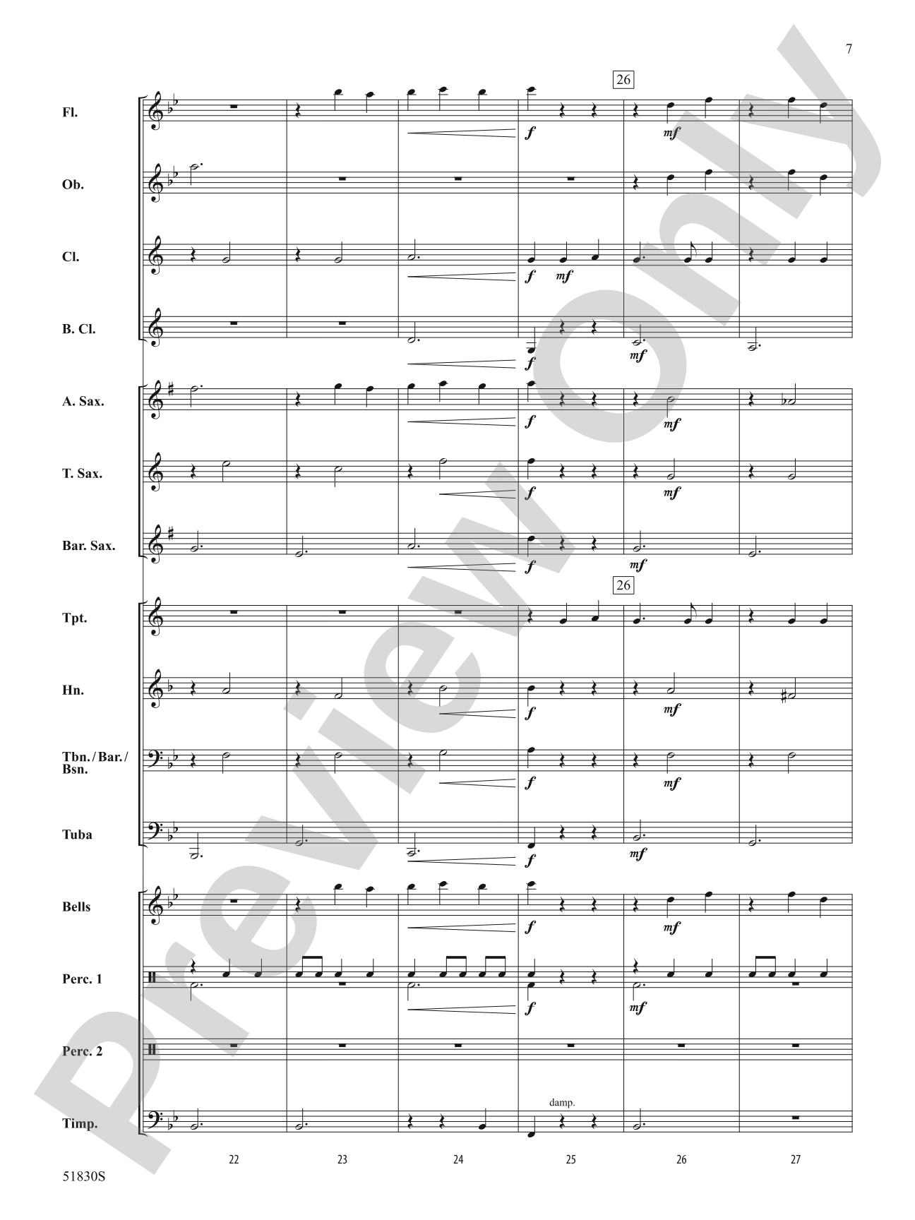 The Christmas Waltz: Concert Band Conductor Score & Parts