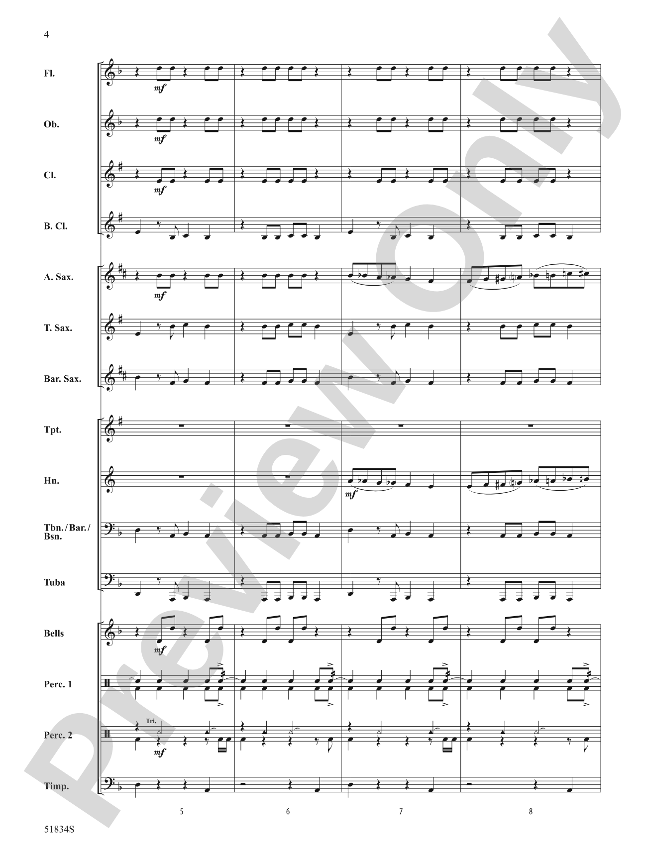 Toreador Tango!: Concert Band Conductor Score & Parts