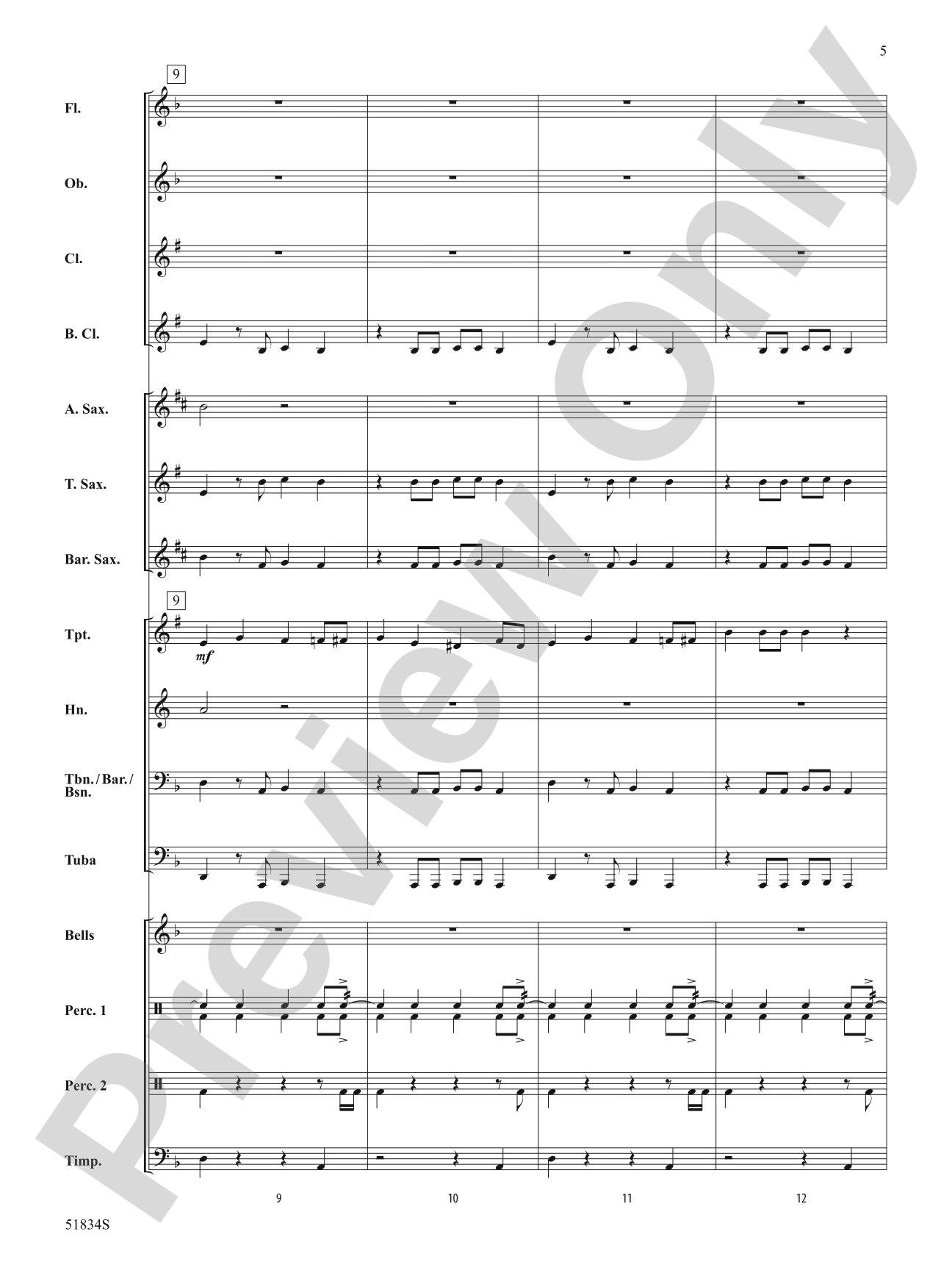 Toreador Tango!: Concert Band Conductor Score & Parts