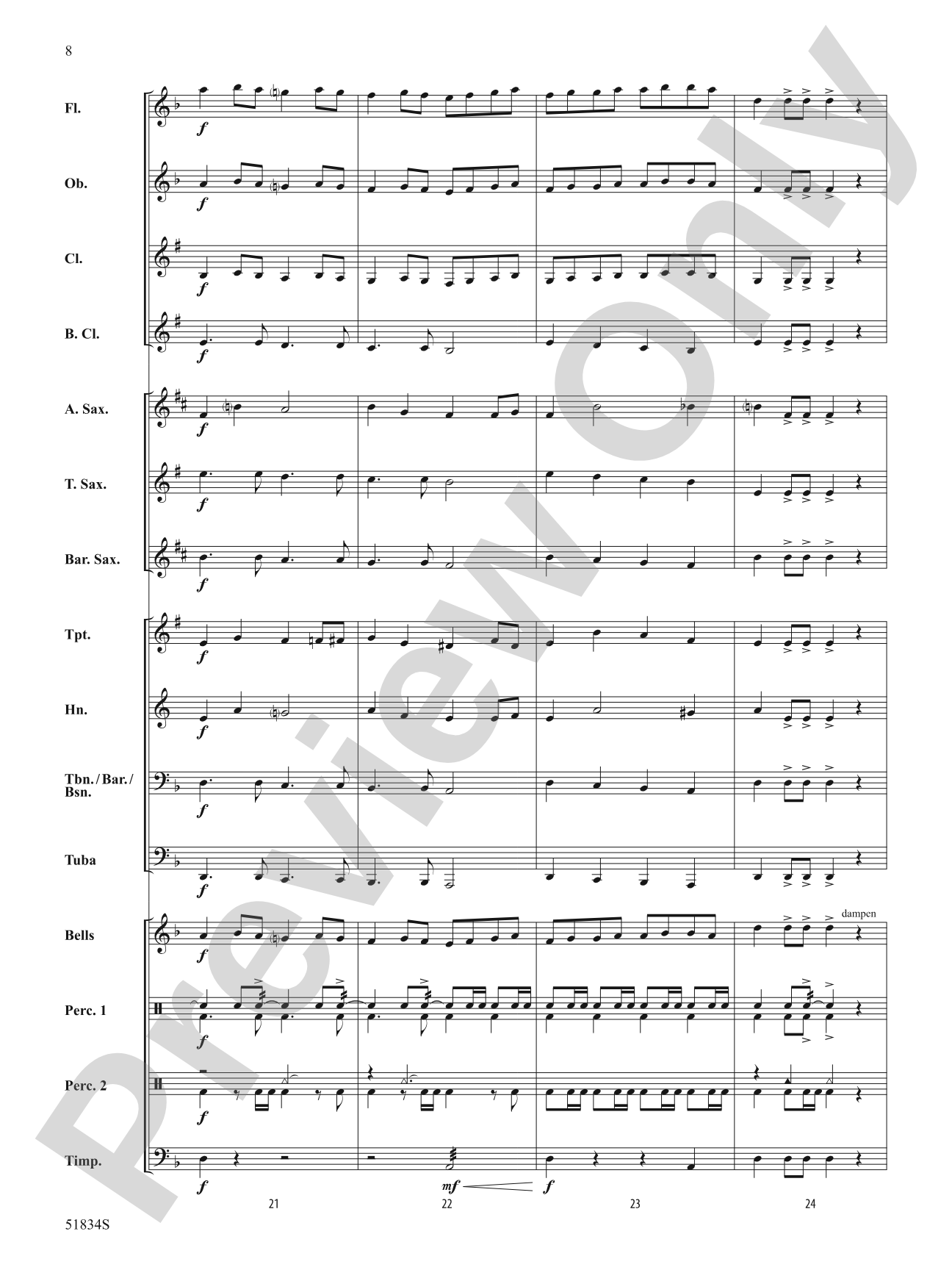 Toreador Tango!: Concert Band Conductor Score & Parts