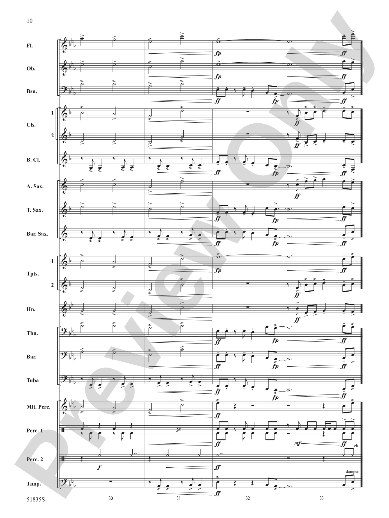 Perspectives: Concert Band Conductor Score & Parts