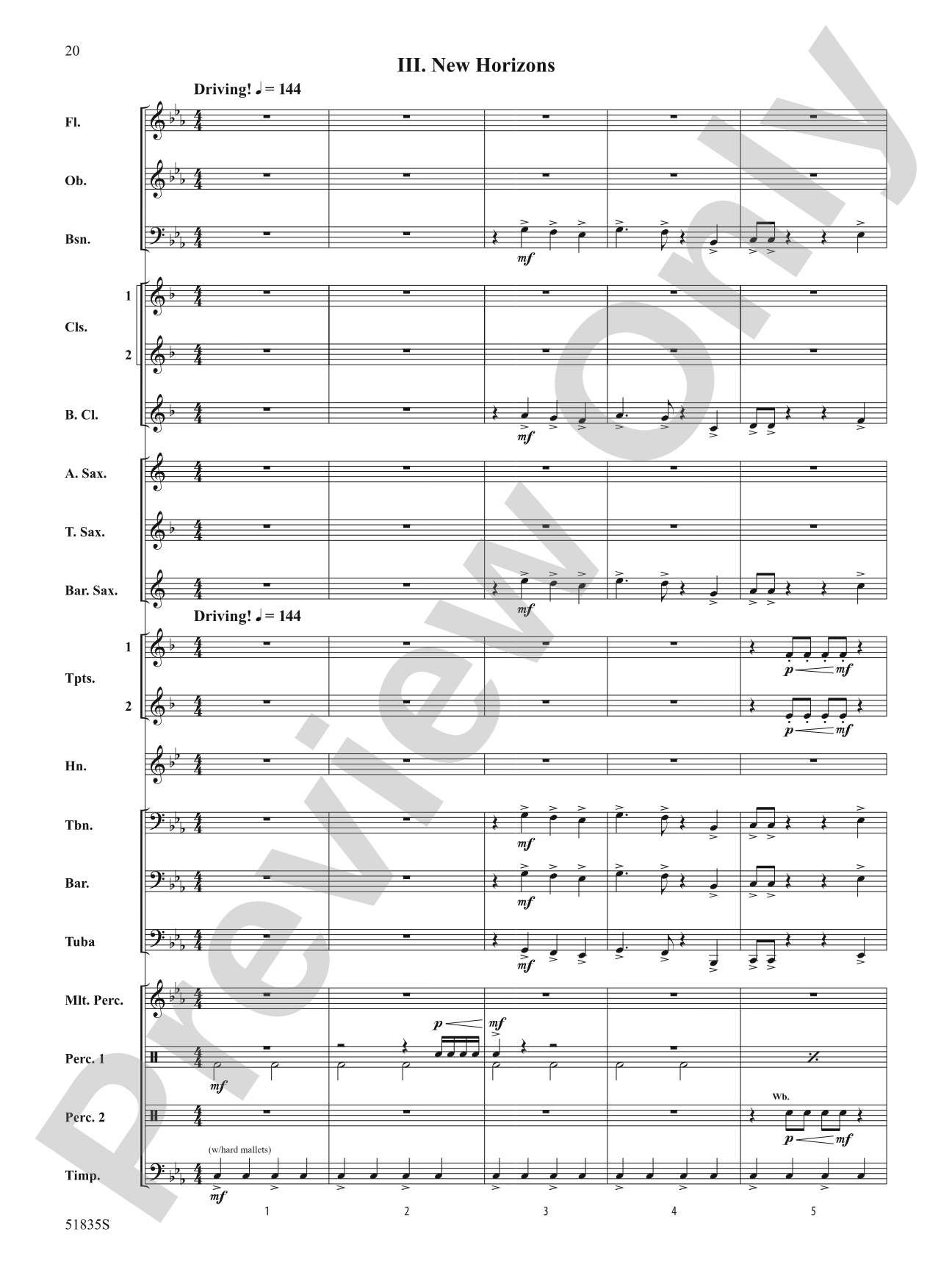 Perspectives: Concert Band Conductor Score & Parts