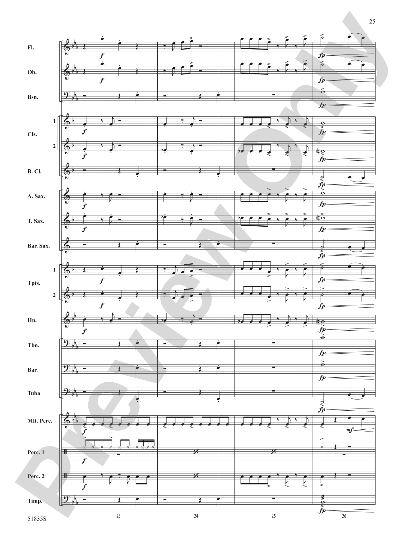 Perspectives: Concert Band Conductor Score & Parts