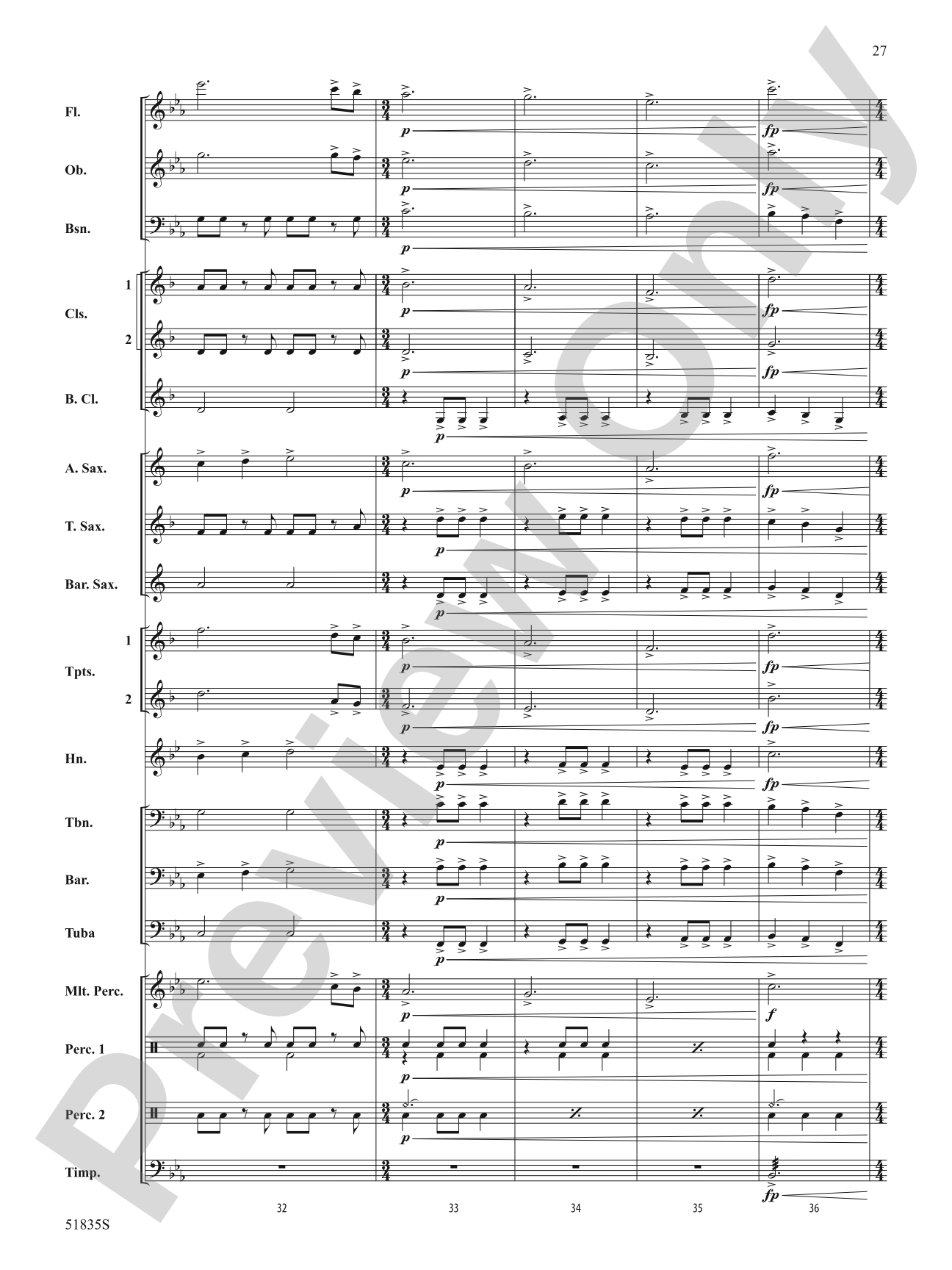 Perspectives: Concert Band Conductor Score & Parts