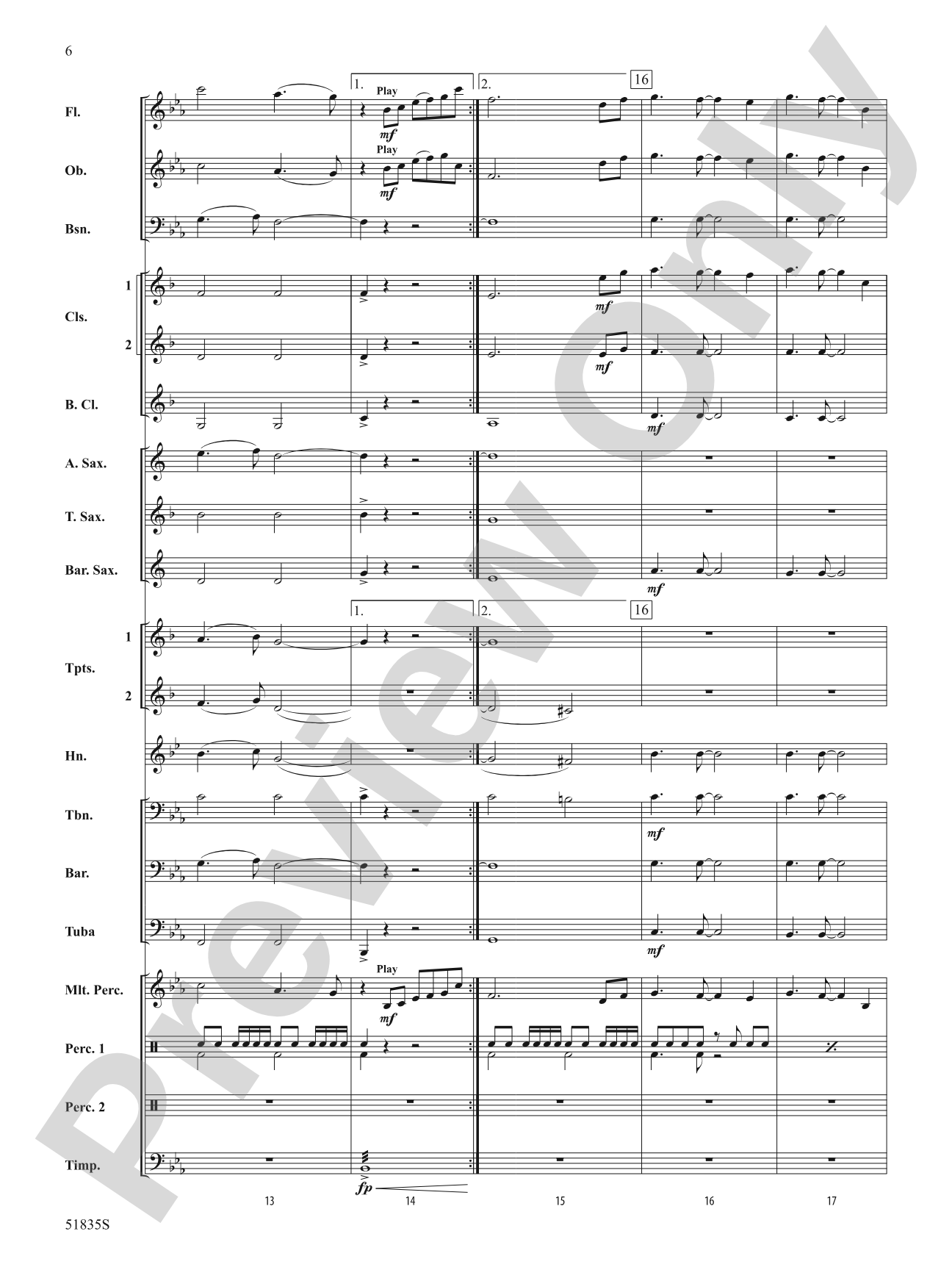 Perspectives: Concert Band Conductor Score & Parts