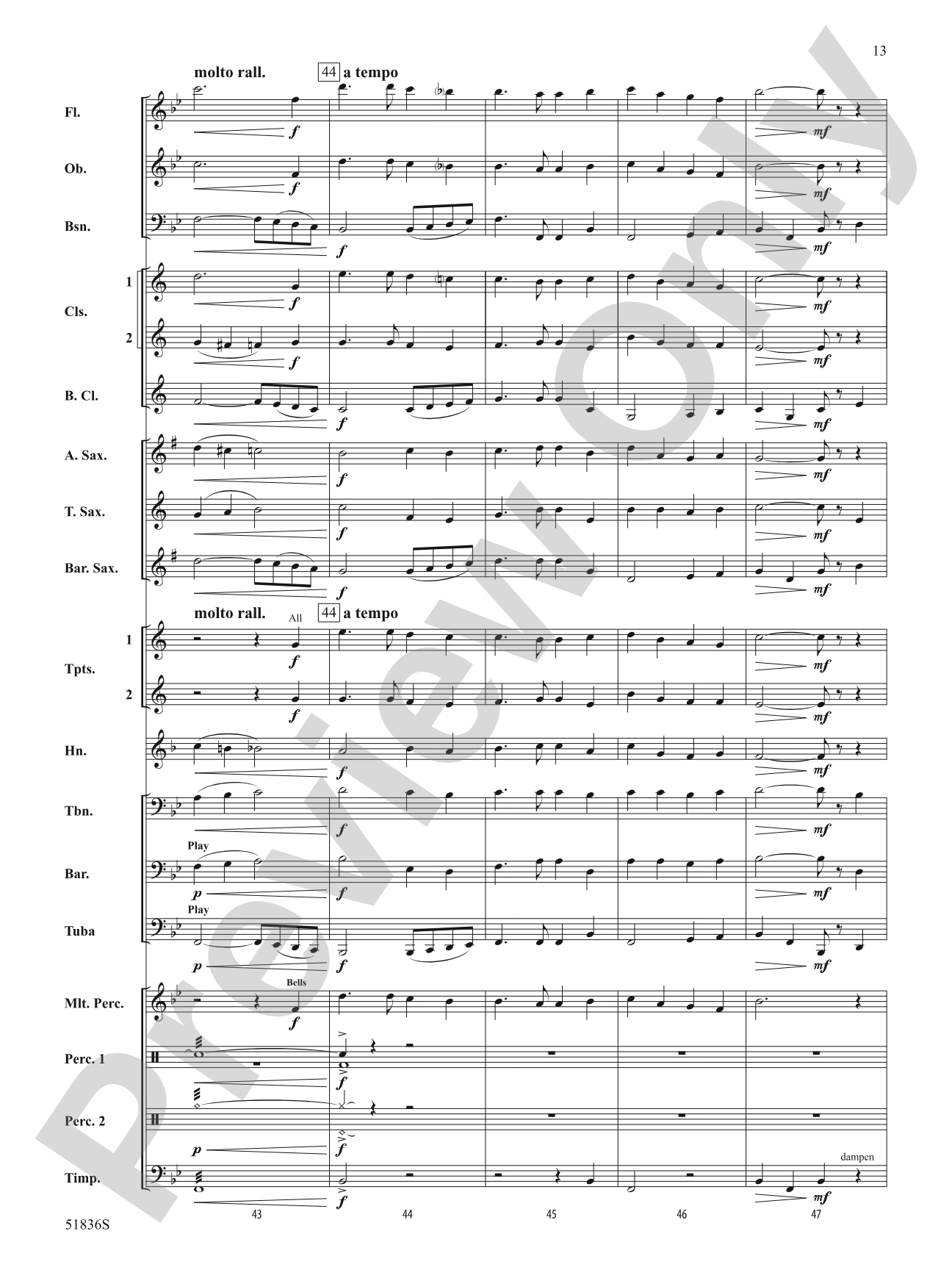 An American Celebration: Concert Band Conductor Score & Parts