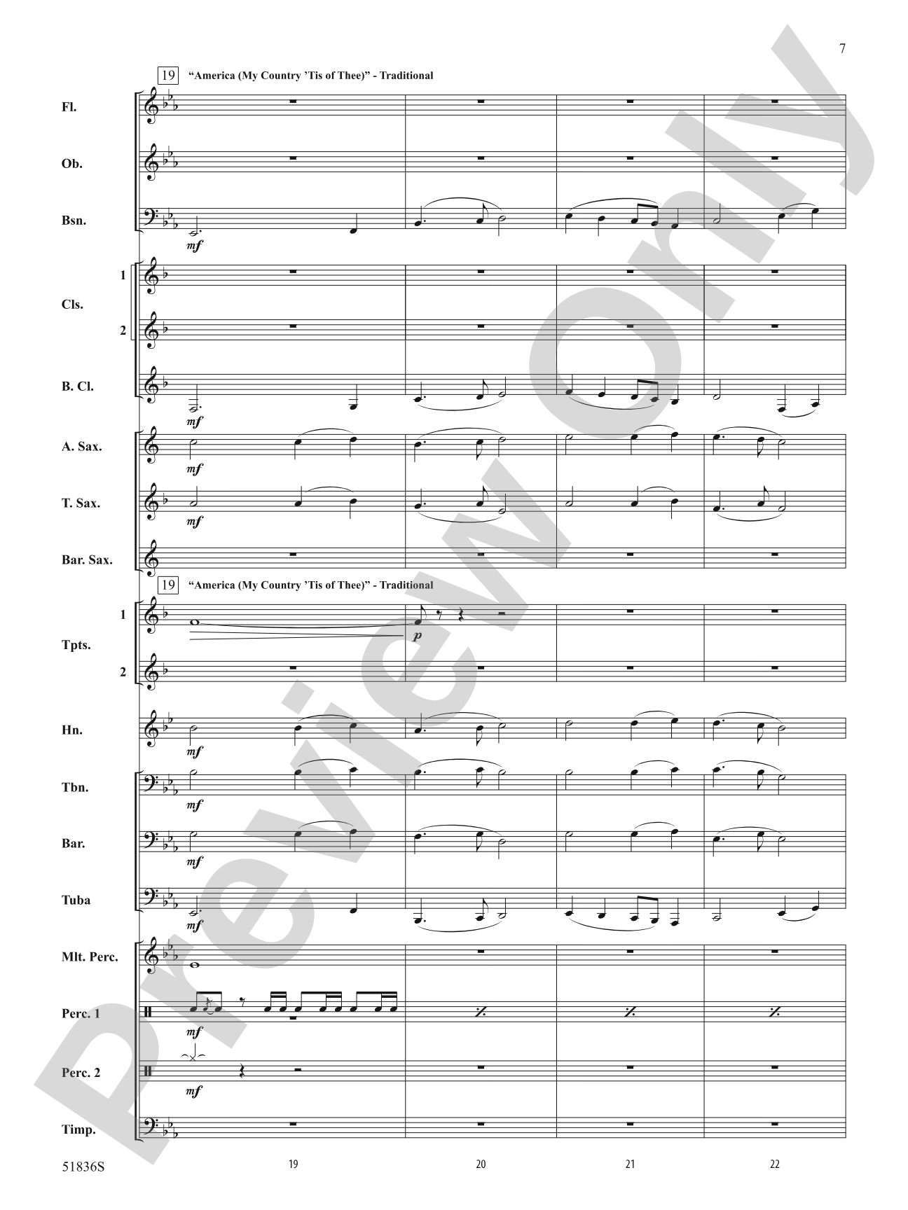 An American Celebration: Concert Band Conductor Score & Parts